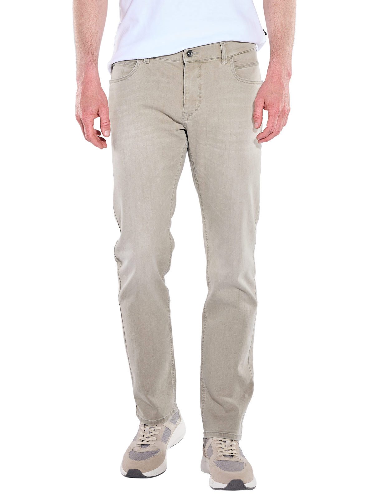 Engbers Stretch-Jeans Herren Jeans 5-Pocket Superstretch, Beige
