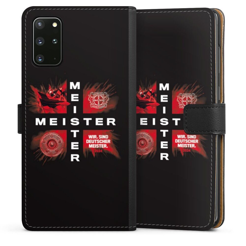 DeinDesign Handyhülle Bayer 04 Leverkusen Meister Offizielles Lizenzprodukt, Samsung Galaxy S20 Plus Hülle Handy Flip Case Wallet Cover