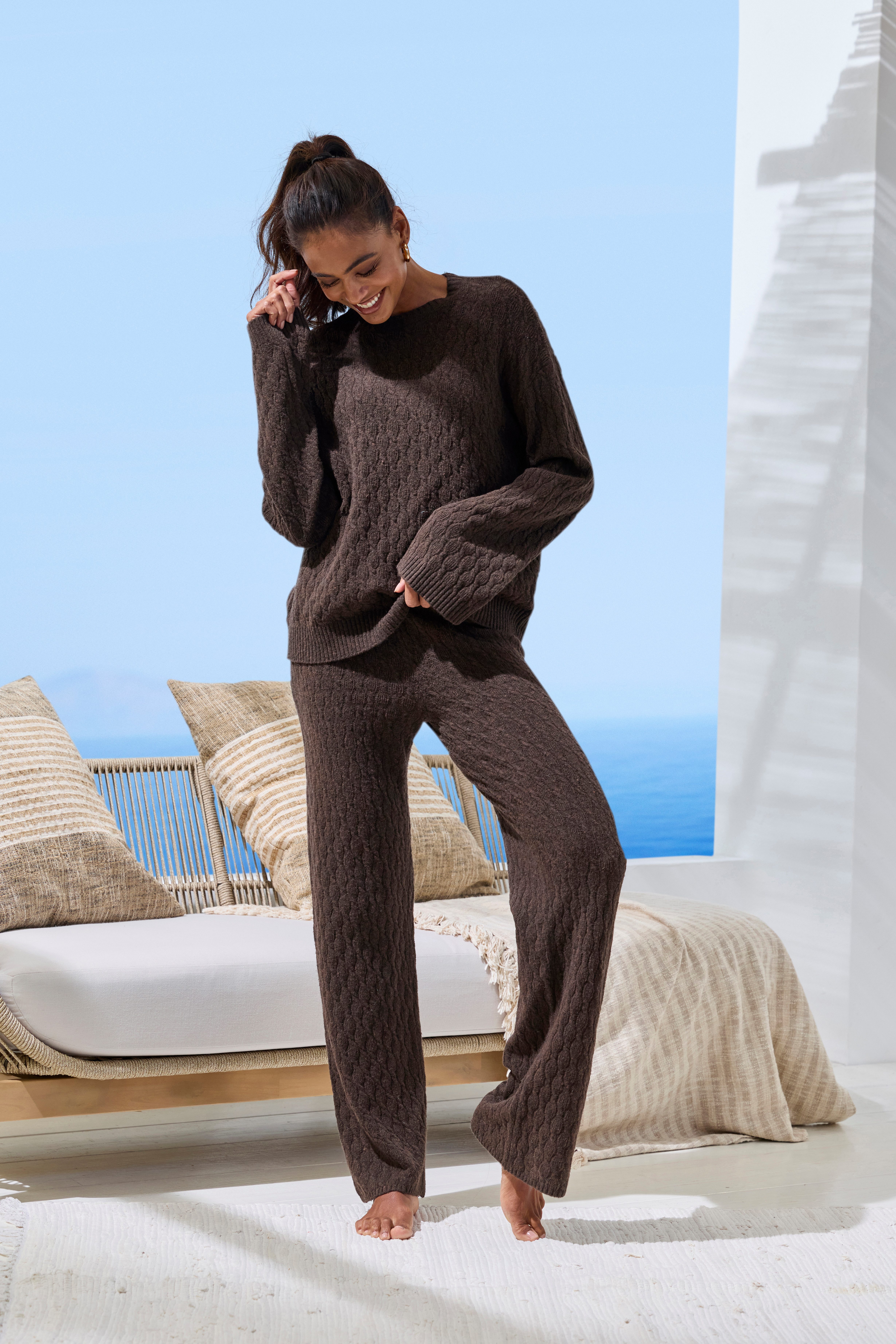 French Connection Strickhose aus hochwertigem Strick, Loungewear