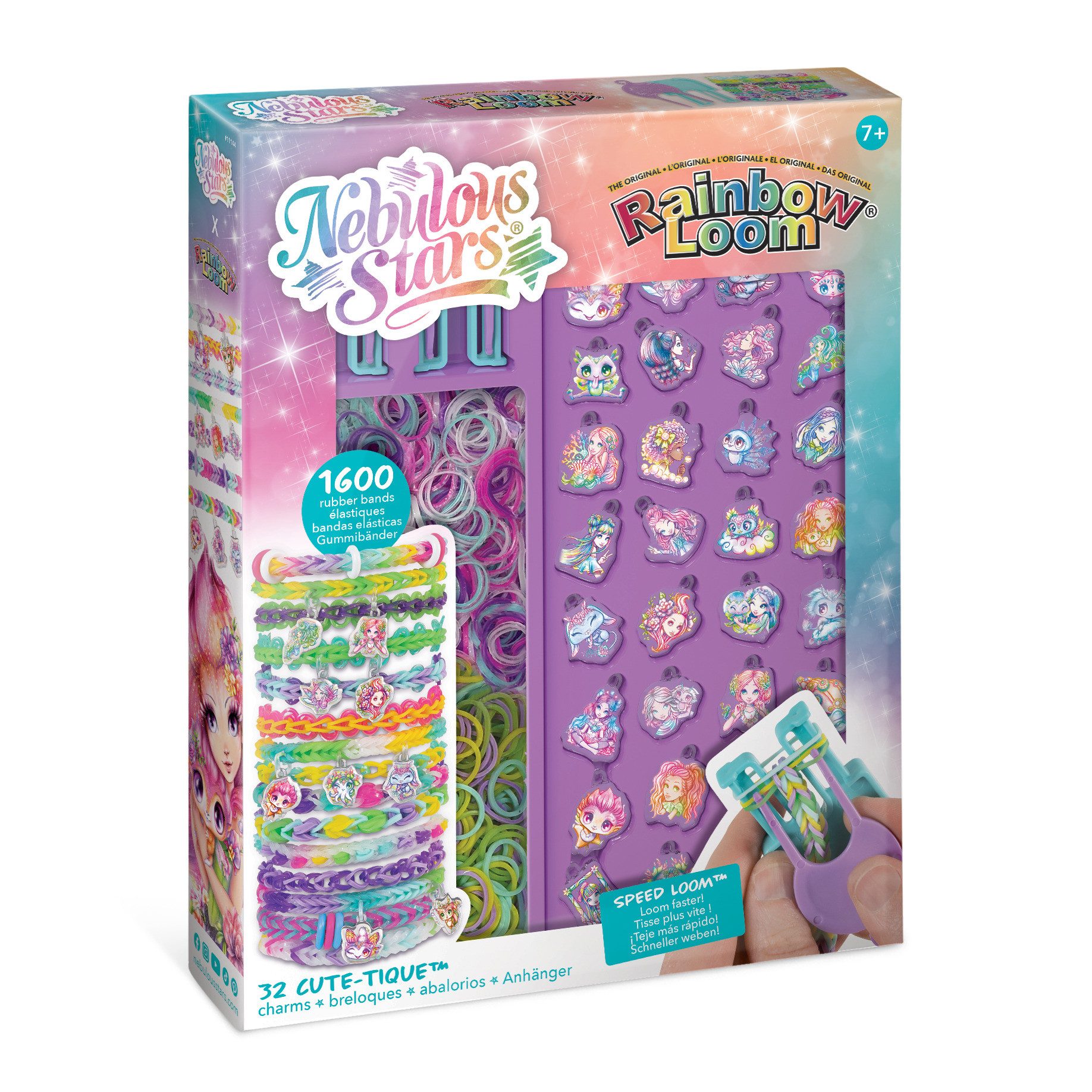 Nebulous Stars Kreativset Charm-Armband-Set Rainbow Loom™