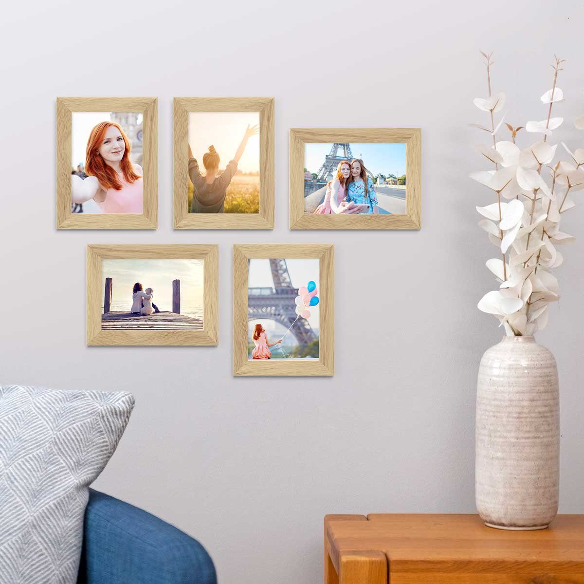 PHOTOLINI Bilderrahmen 5er Set breite Rahmen, günstig online kaufen