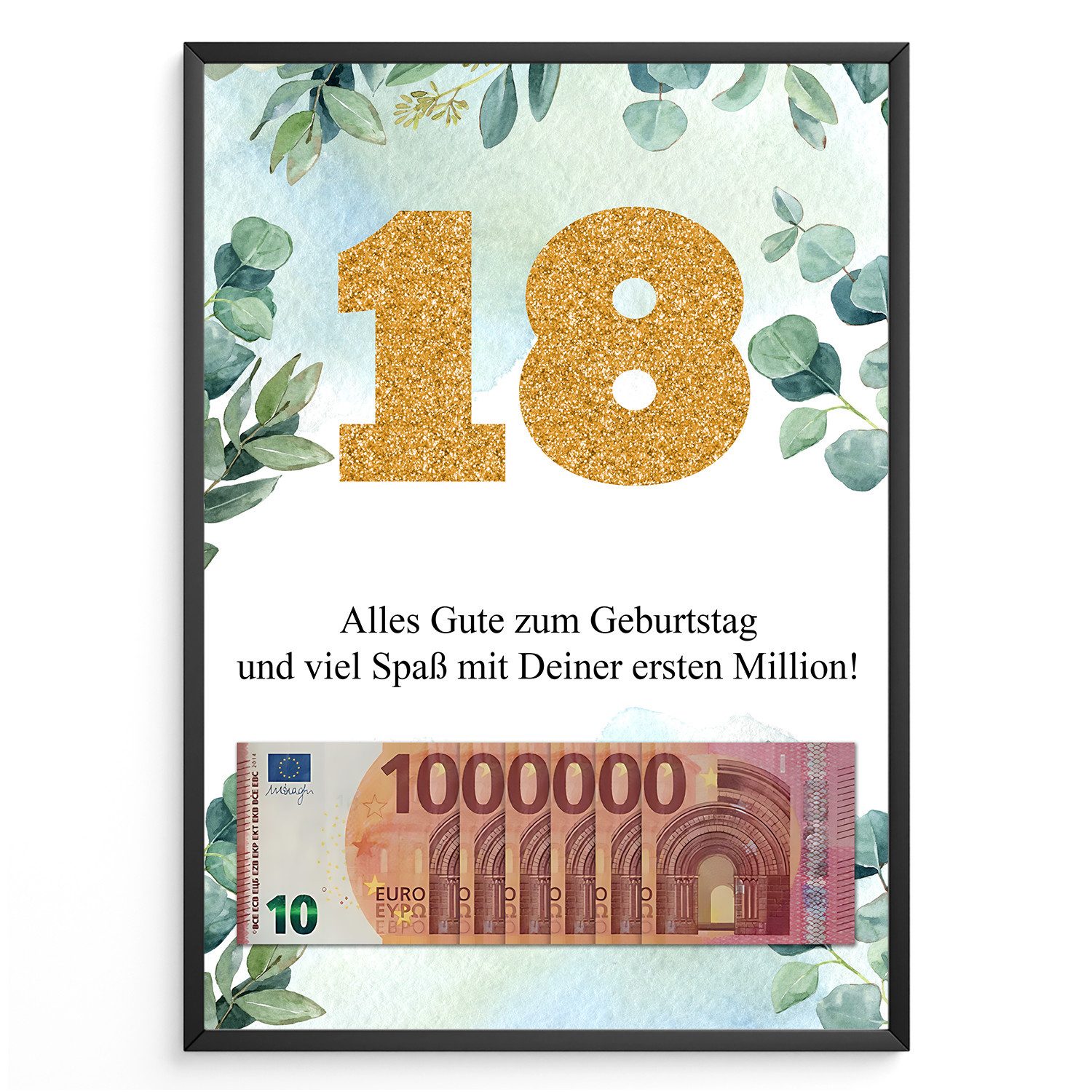 Tigerlino Poster Geldgeschenk Geburtstag Frauen Männer günstig online kaufen