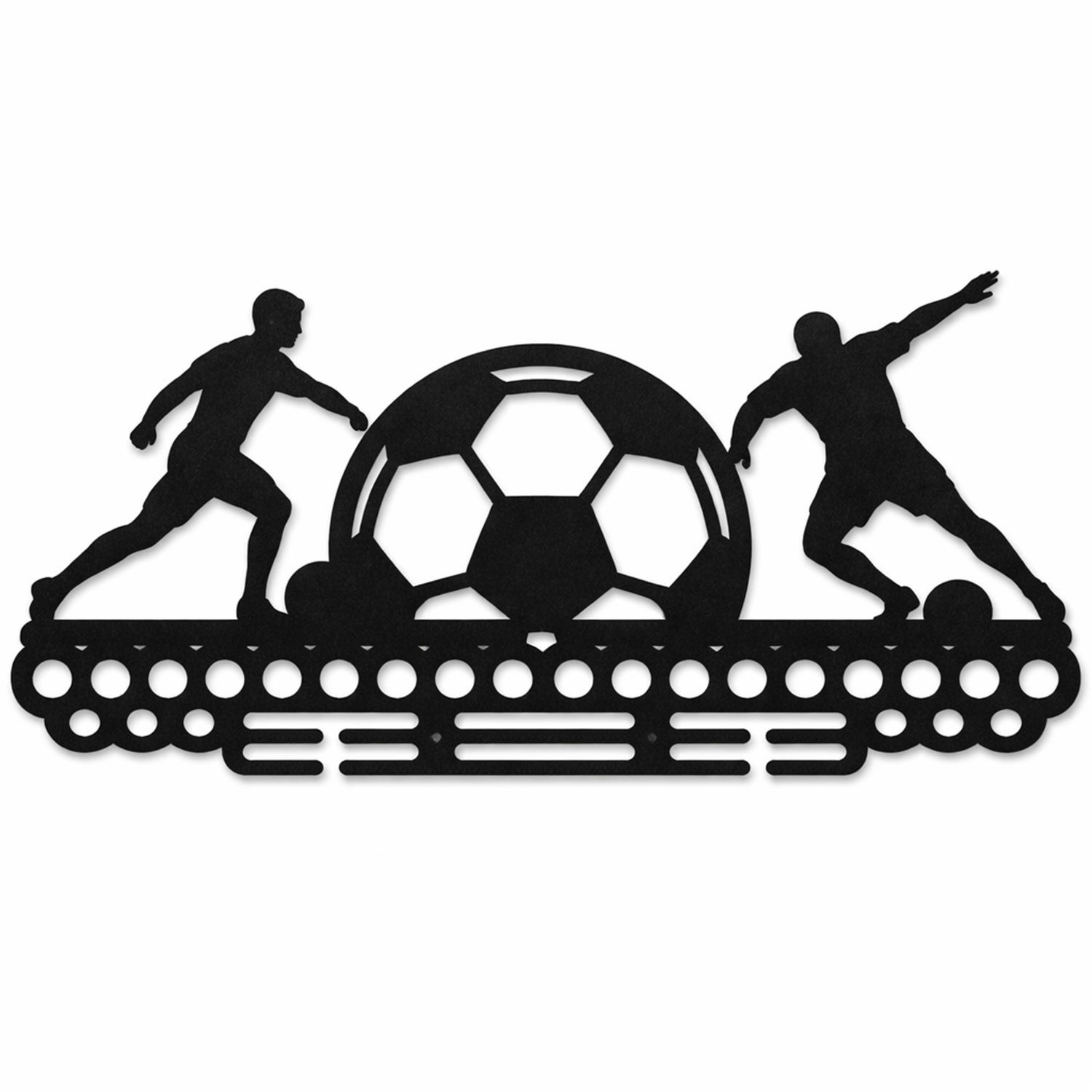 Jungengel Wandbild Fußball Wanddeko Wandbild Sportzimmer Kinderzimmer Fußballfan MDF, (Einzelartikel, 1 St), Sportliche Fußball Wanddekoration aus 6 mm MDF