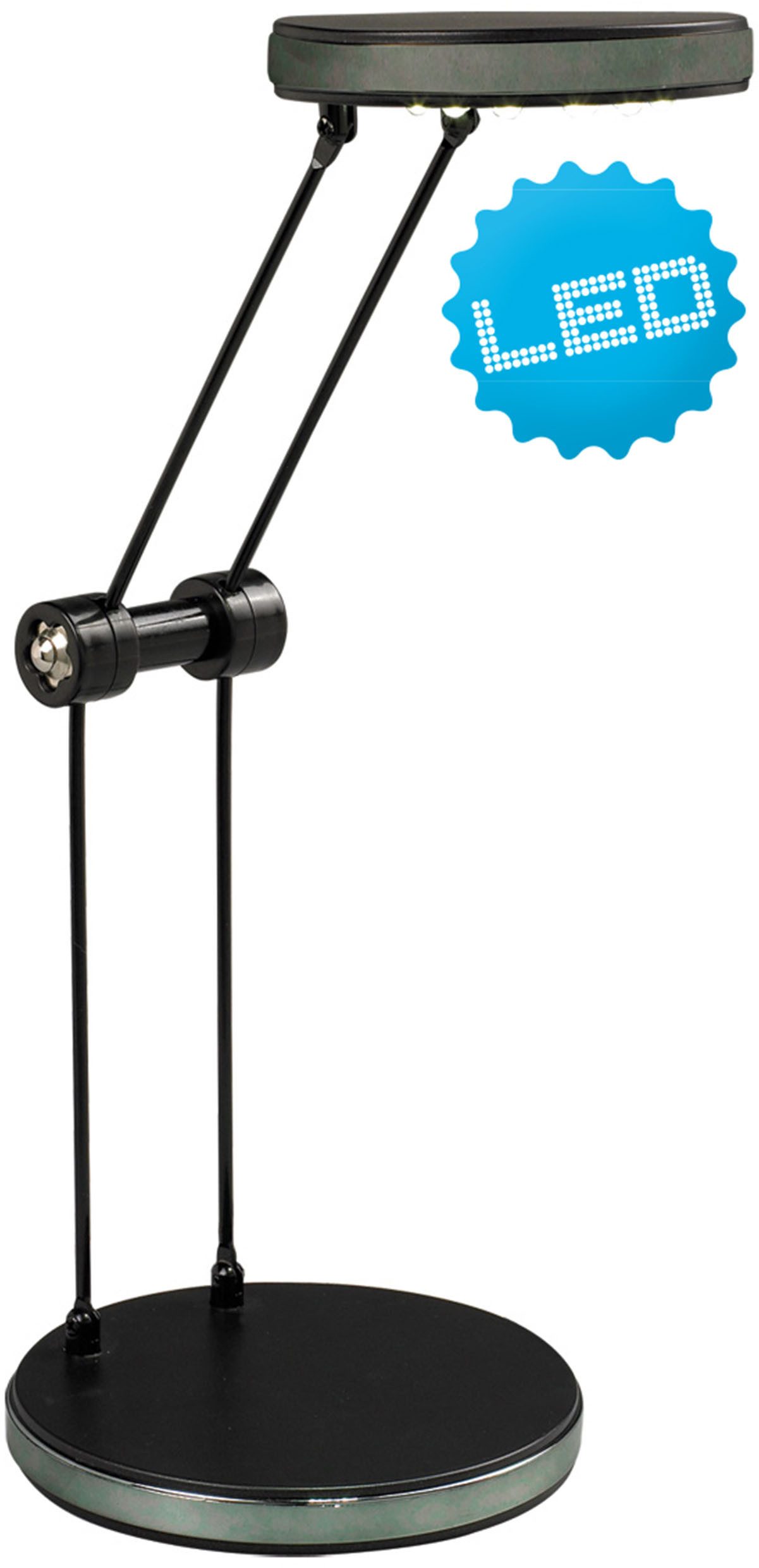 näve LED Tischleuchte Aleko, LED fest integriert, flexibel bewegliches Gestell, ein-/ aus Schnurschalter, H: ca. 30cm