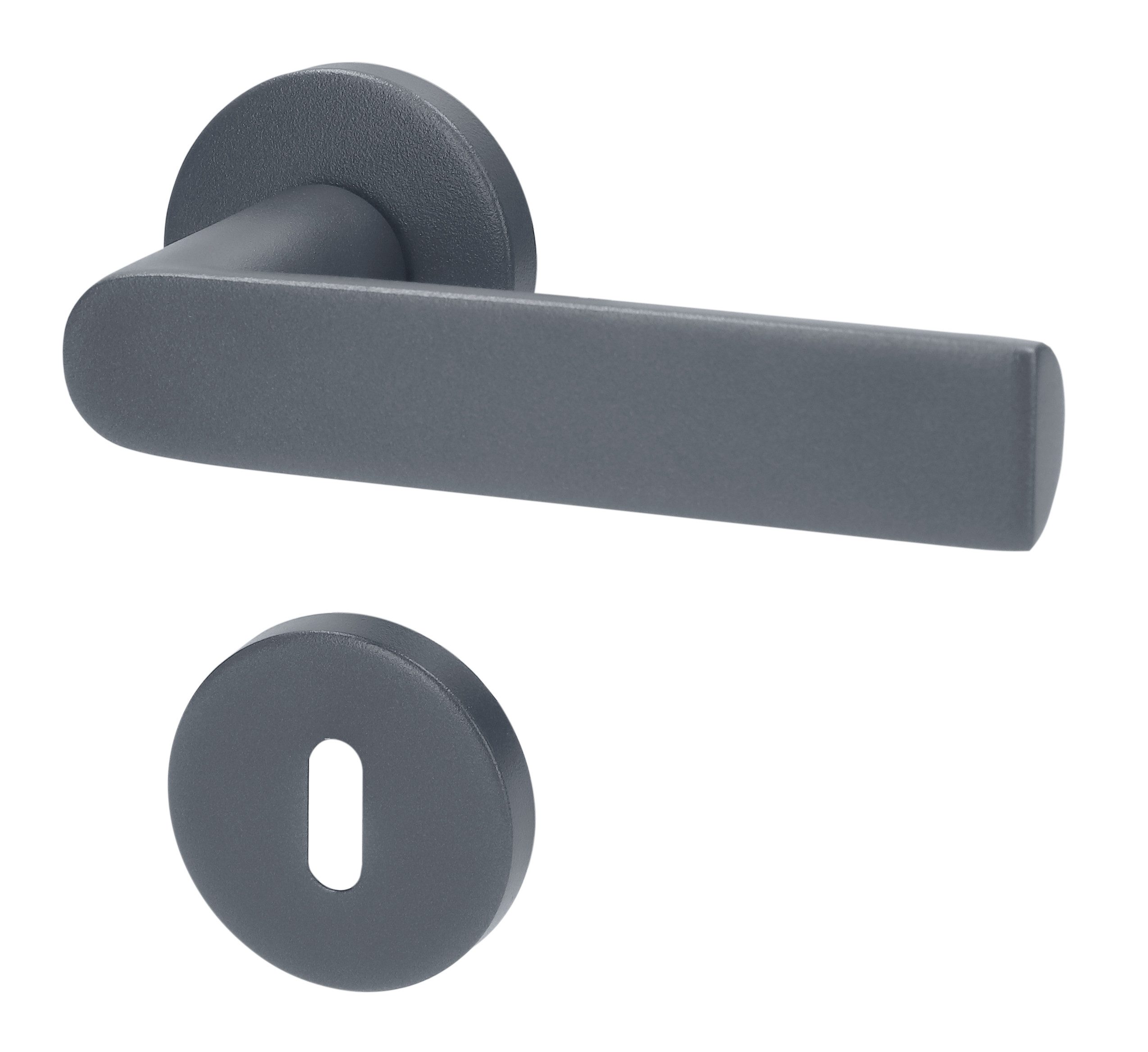 Alpertec Türgriff Korsika Rosettengarnitur Türbeschlag Türklinke, Drücker außen, Komplettset für 1 Garnitur