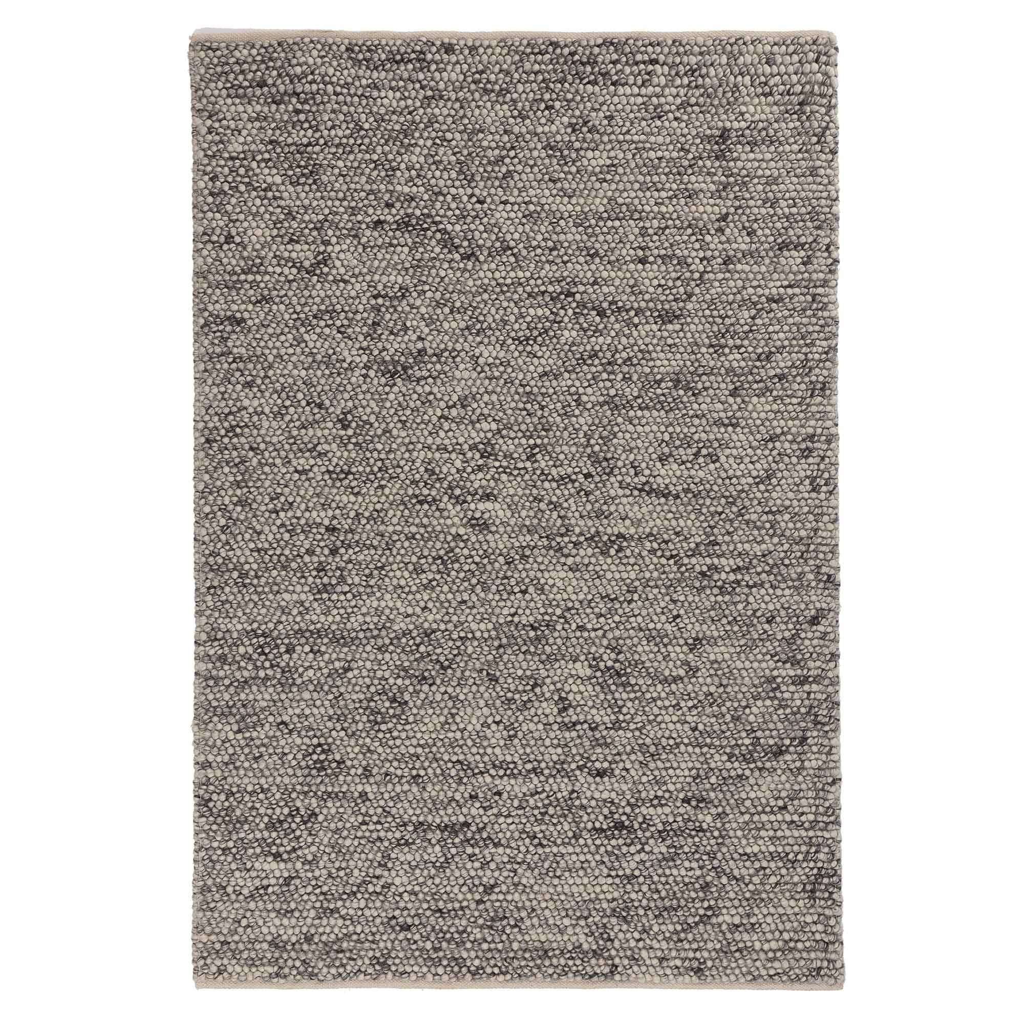 Wollteppich Teppich Ravi 170x200 cm - 60% Wolle, Eierschale, Urbanara, Rechteckig, Höhe: 15 mm, Handgewebter Wollteppich mit Mellierung & Grober Struktur
