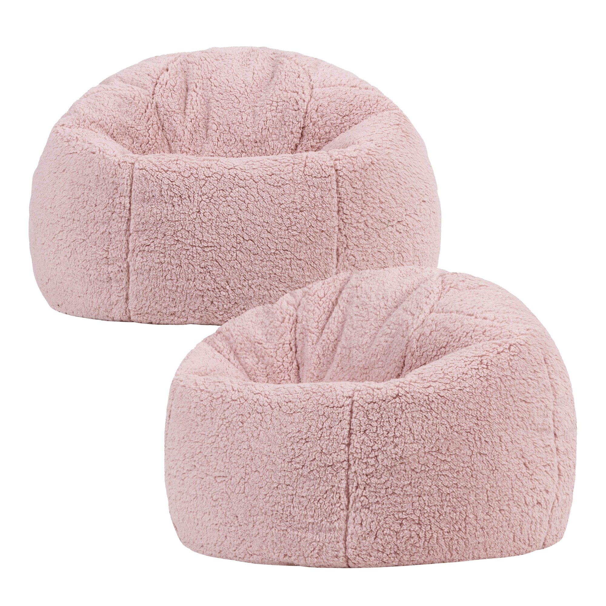 icon Sitzsack Kinder aus Fleece Flauschig „Natalia“ 2er Set, 80x45cm, Made in Germany, für Kinderzimmer