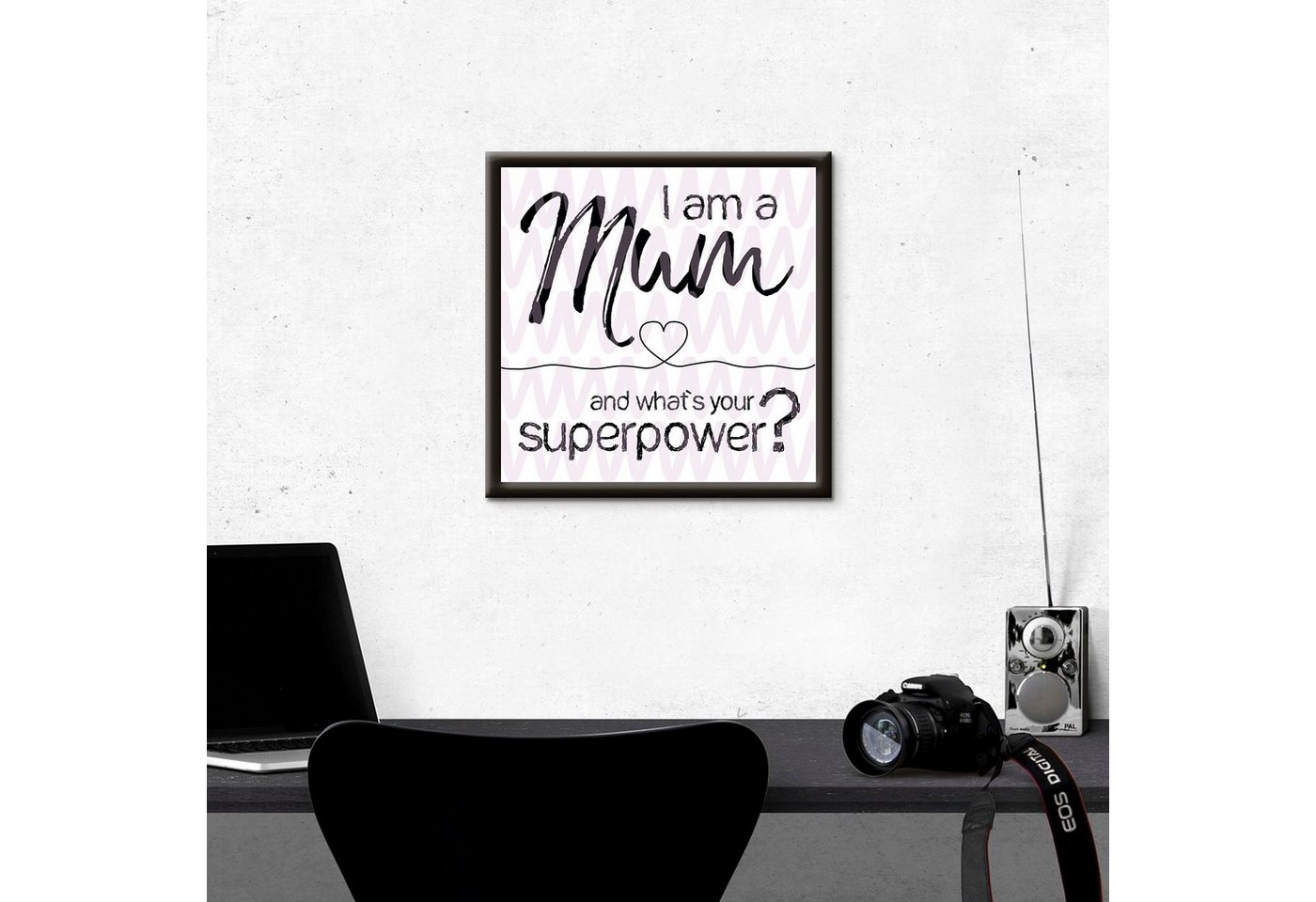 Artland Wandbild »Mama superpower«, Sprüche & Texte (1 Stück)-kaufen