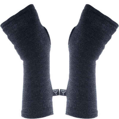 ALTIDUDE Unterziehhandschuhe Wristwarmer Terry Arm Stulpen Pulswärmer Fingerlos 100% Merino Wolle