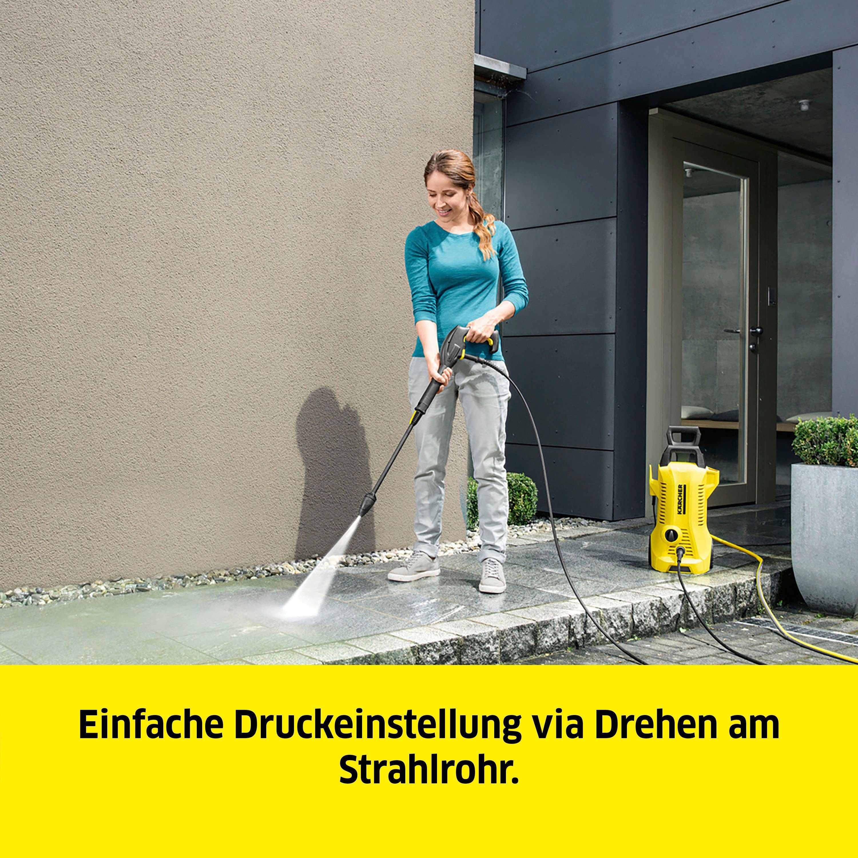 KÄRCHER Hochdruckreiniger »K 2« Power Control Home, Druck max: 110 bar, Fördermenge max: 360 l/h, Home & Garden App, Teleskopgriff – Bild 4 von 5