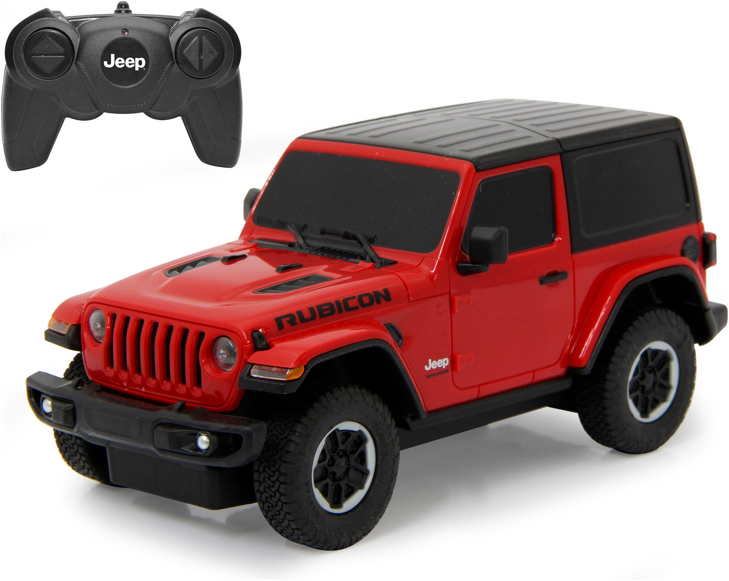 Jamara RC-Auto Deluxe Cars, Jeep Wrangler JL, 1:24, rot, 2,4GHz
