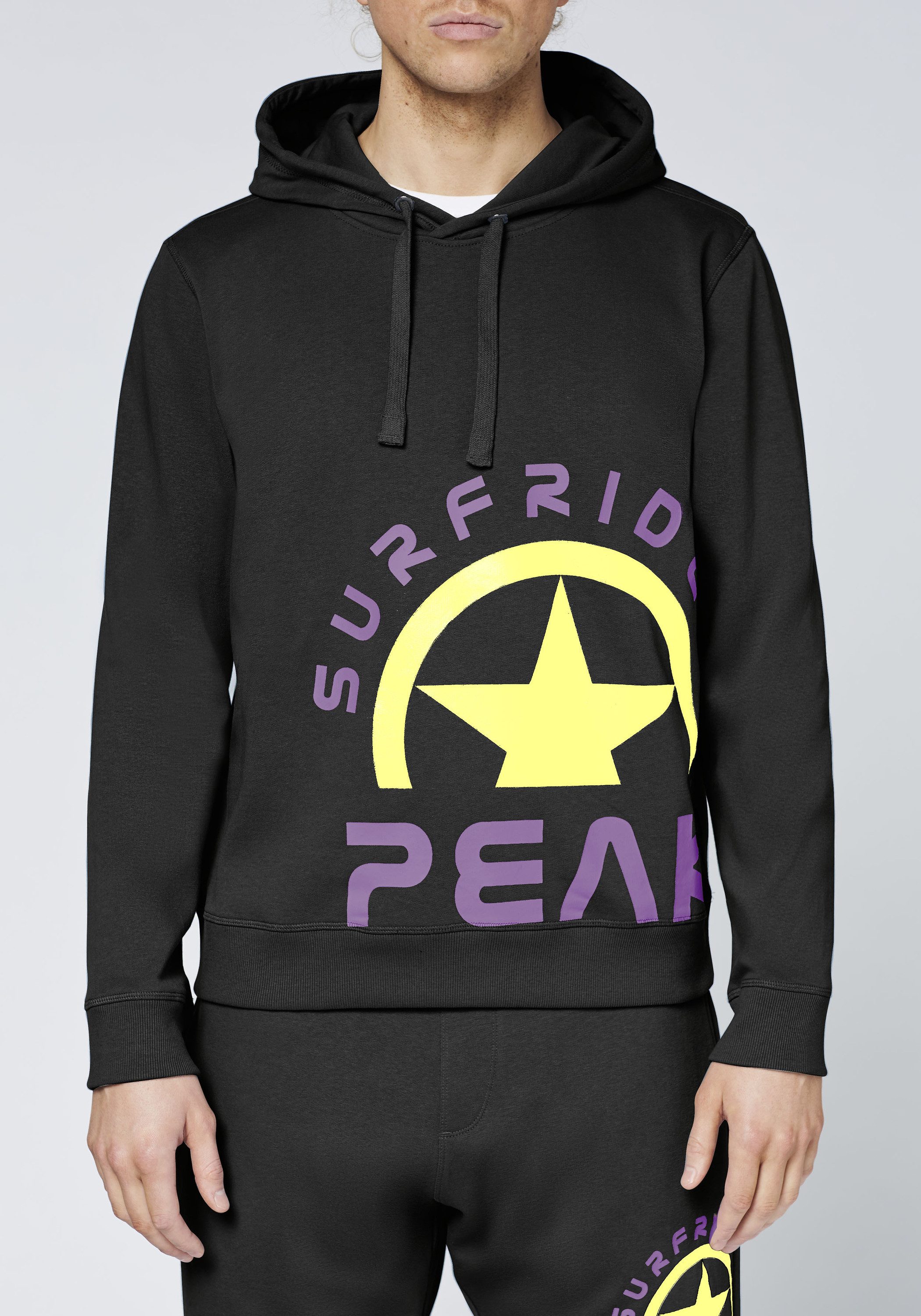 Chiemsee Kapuzensweatshirt Kapuzenpullover im freshen Farbdesign mit Print 1