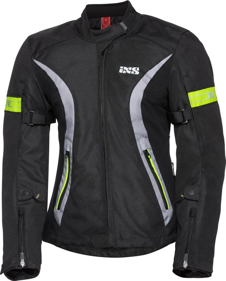 IXS Motorradjacke 5/8-ST Textilja Sport Motorrad wasserdichte Damen