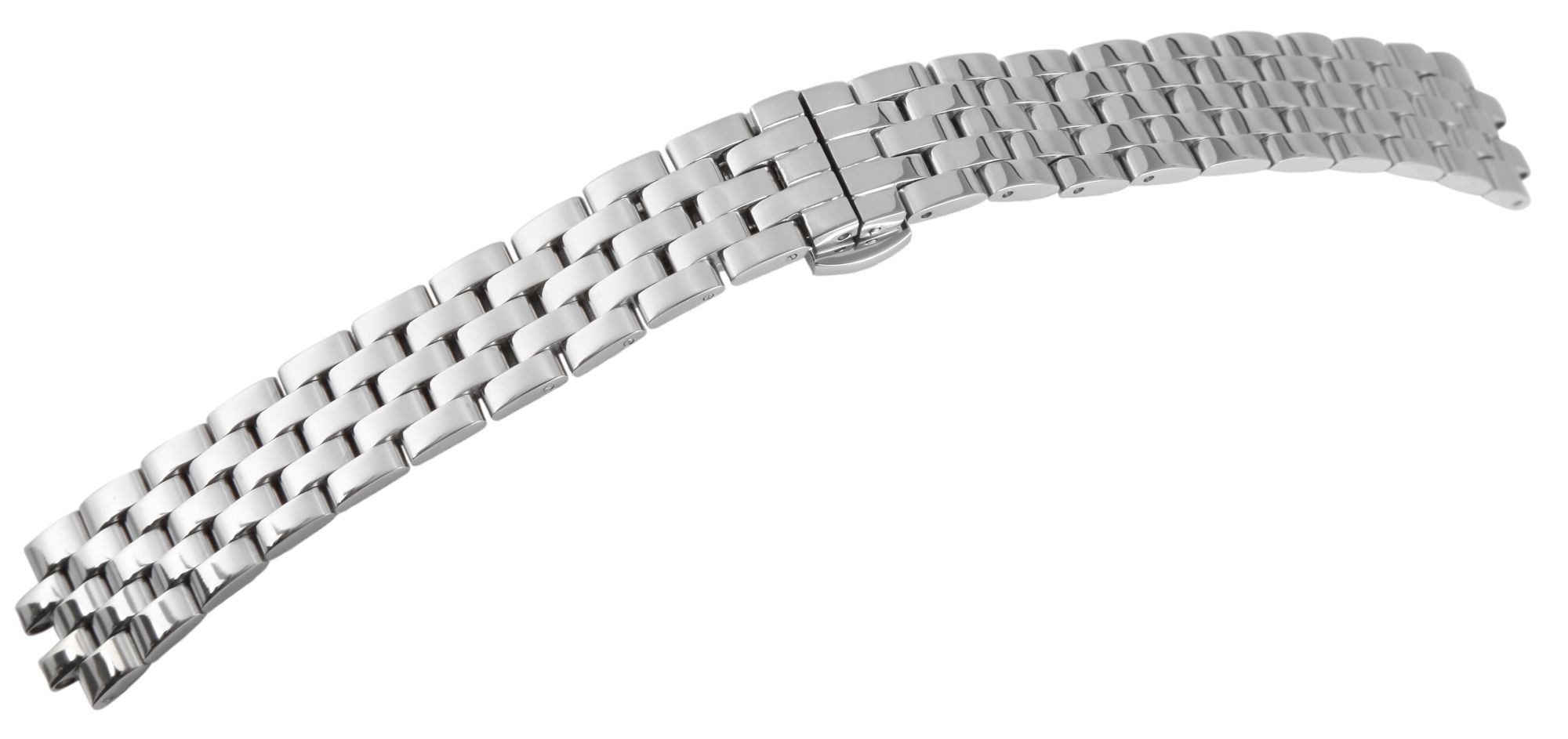 Uhrenarmband aus Edelstahl mit Butterfly-Faltschließe
