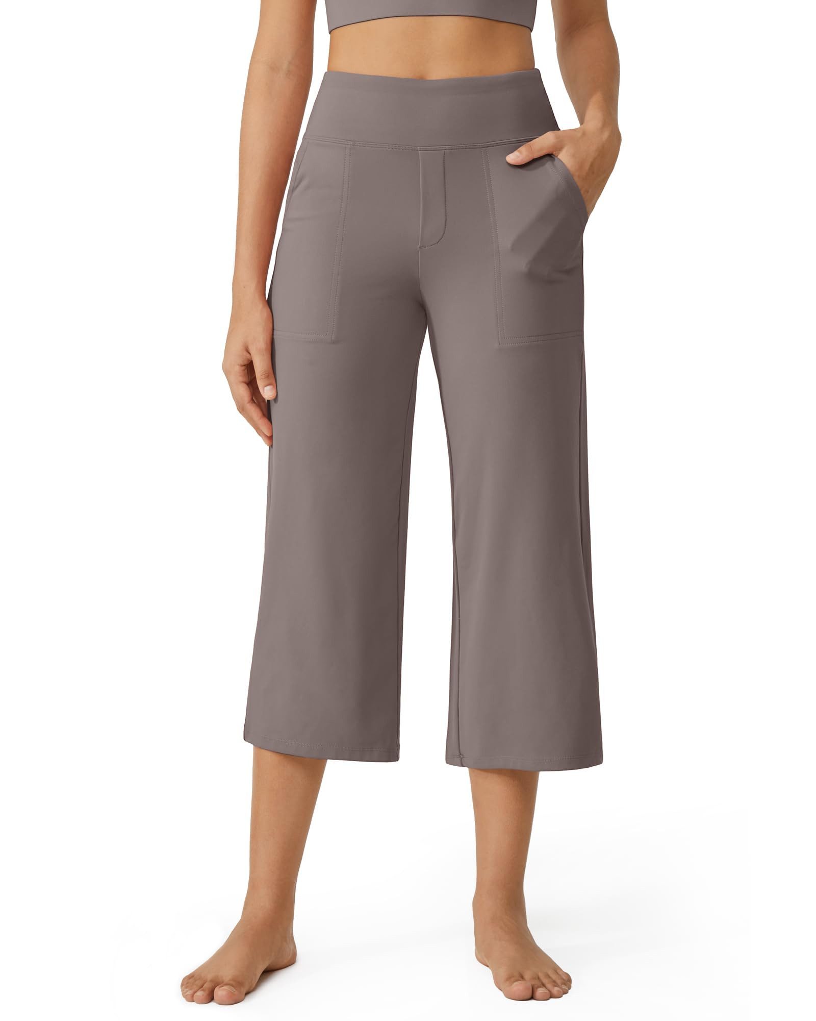 G4Free Caprihose Damen hohe Taille Wide Leg Sommerhose kurze Hose, Capri-Le günstig online kaufen