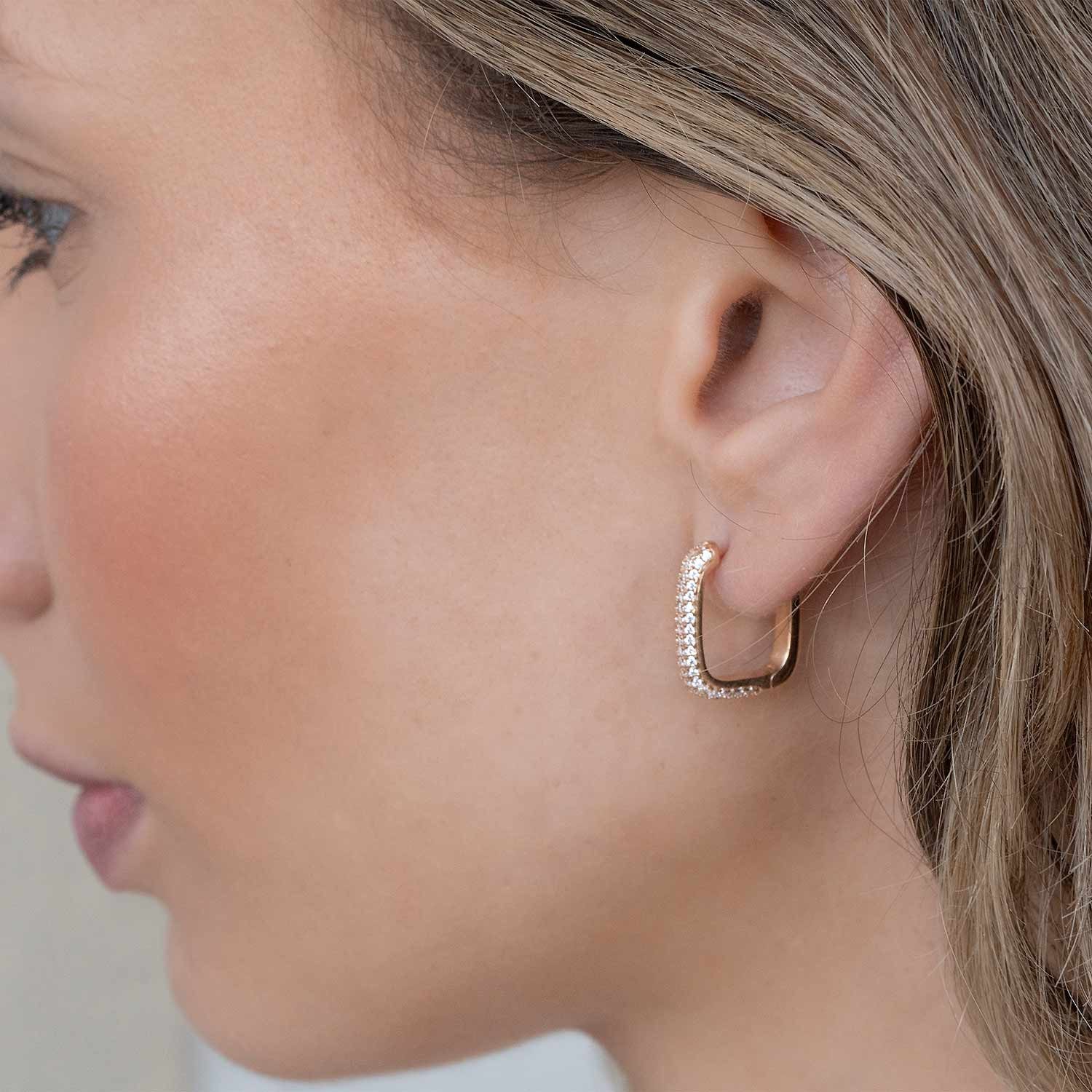 Materia Paar Creolen Klapp-Creolen Rosegold mit günstig online kaufen