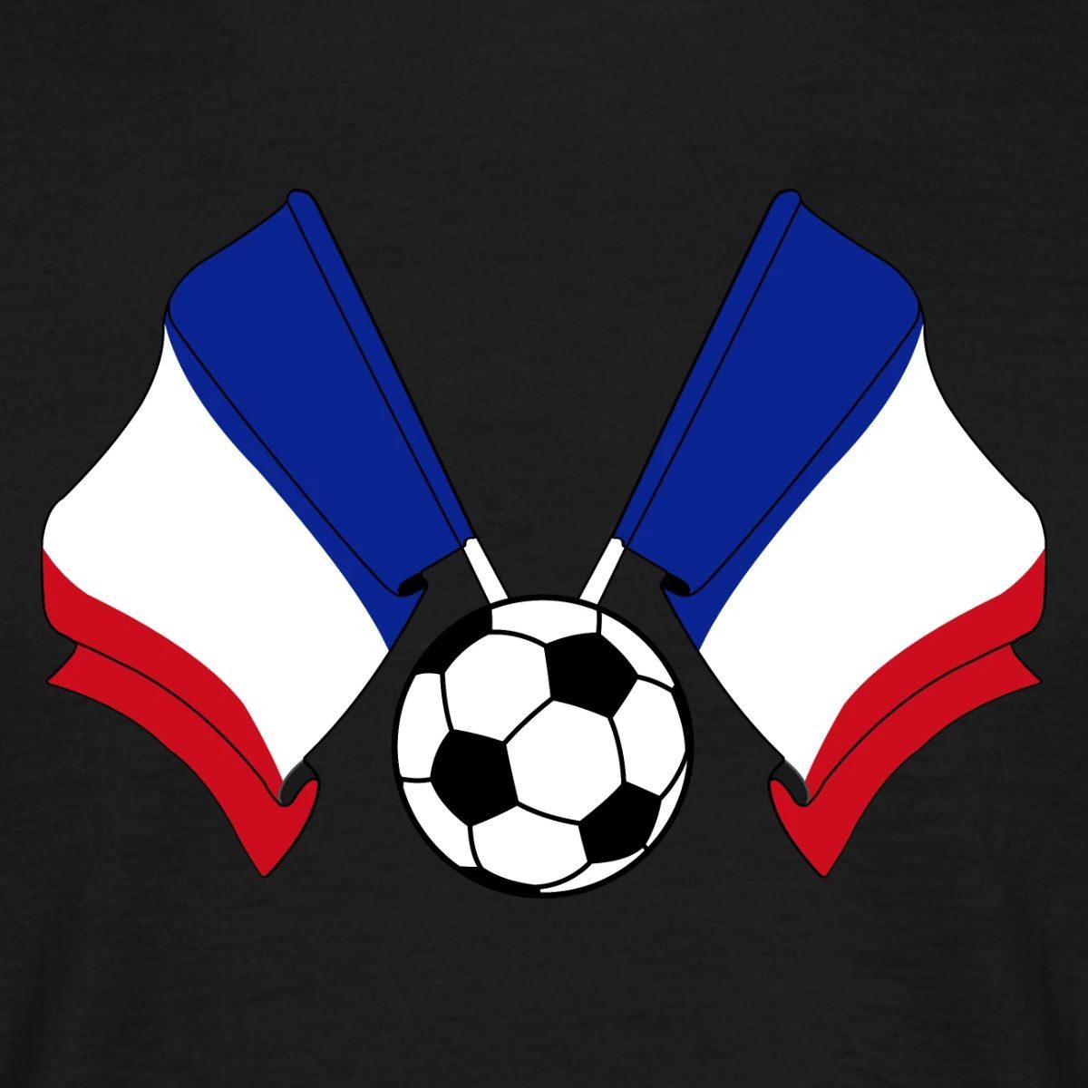 Spreadshirt T-Shirt Frankreich Flaggen, Frankreich Fußball Männer T-Shirt (1-tlg)