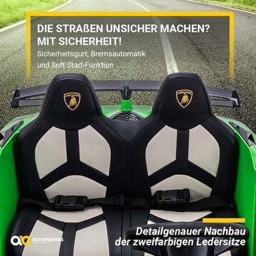 Actionbikes Motors Elektro-Kinderauto Elektroauto Lamborghini Aventador, Belastbarkeit 60 kg, (2-tlg), mit Fernbedienung - Drift-Modus - Stoßdämpfer hinten - USB