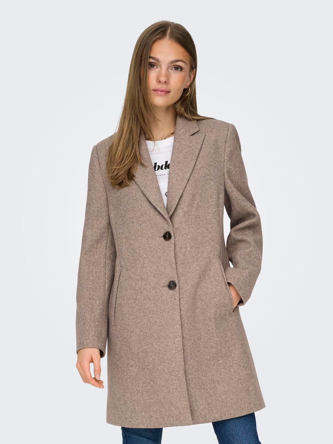 JDY Kurzmantel JDYECHO LIFE COAT OTW NOOS