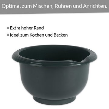 Wüllner + Kaiser Rührschüssel Schüssel Set, BPA freier Kunststoff, (Set, 3-tlg), Made in Germany