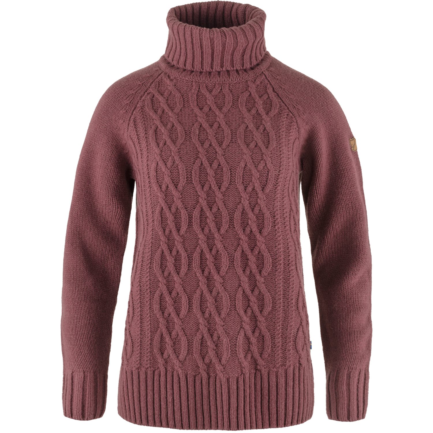 Fjäll Fjällräven Cable Knit Övik Räven Roller Neck Wollpullover Damen 410