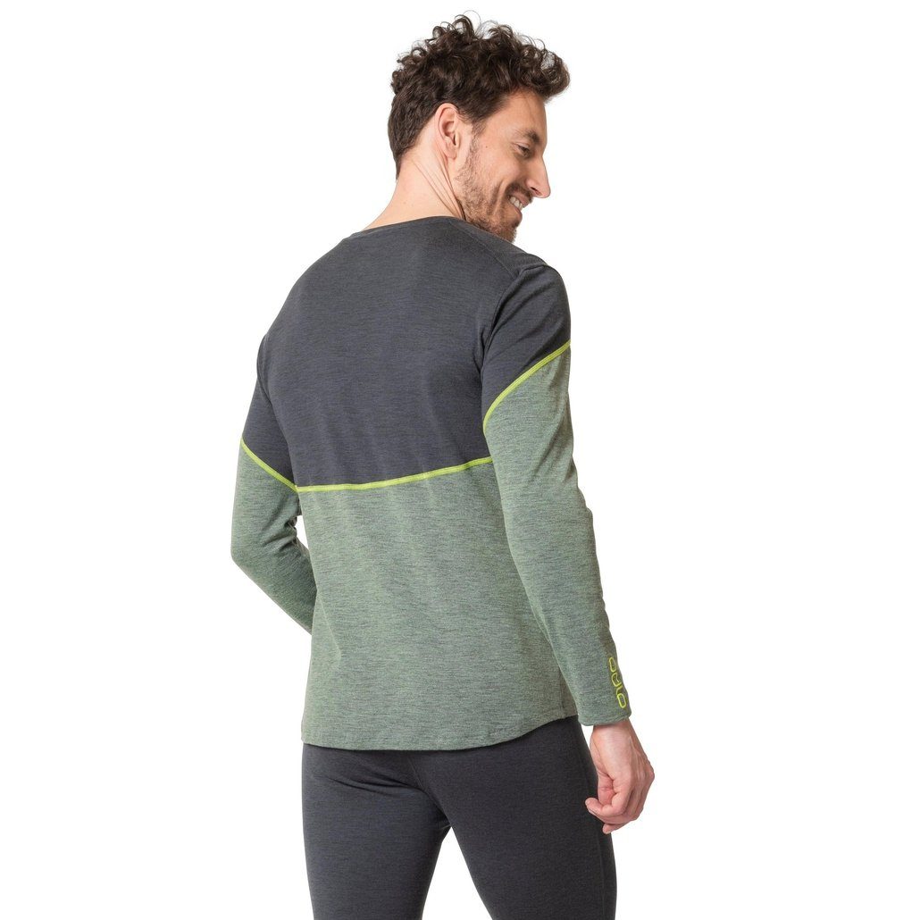 Odlo Funktionsunterhemd Langärmeliger Revelstoke Performance Wool Warm Base Layer