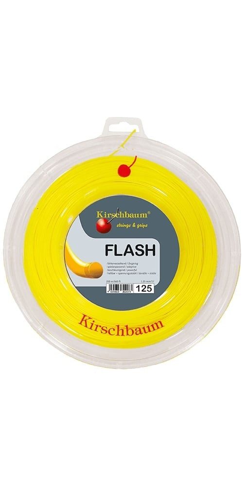 Tennissaite Flash (Haltbarkeit+Power) gelb 200m Rolle