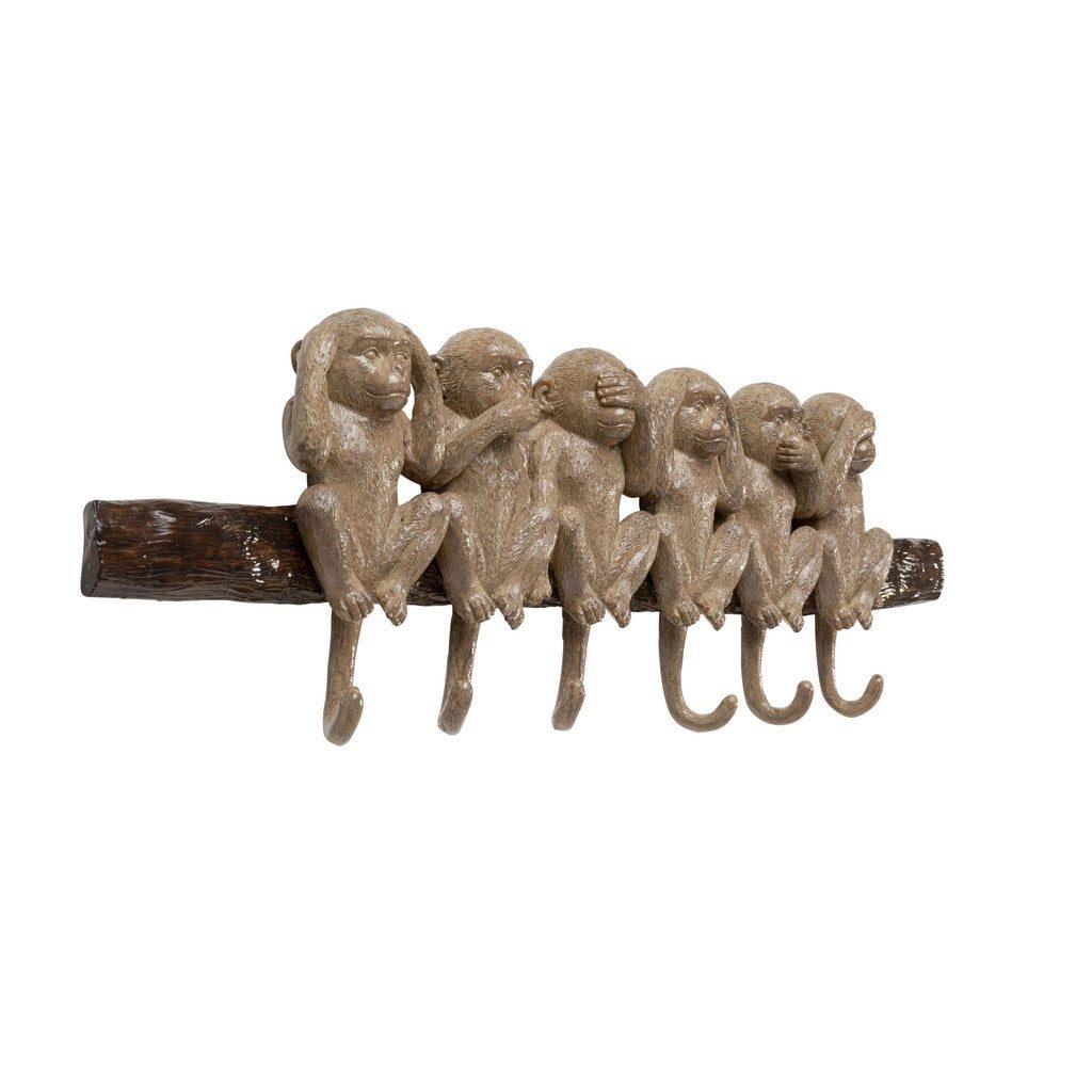Kare Design Wandgarderobe Monkeys, mit 6 Haken