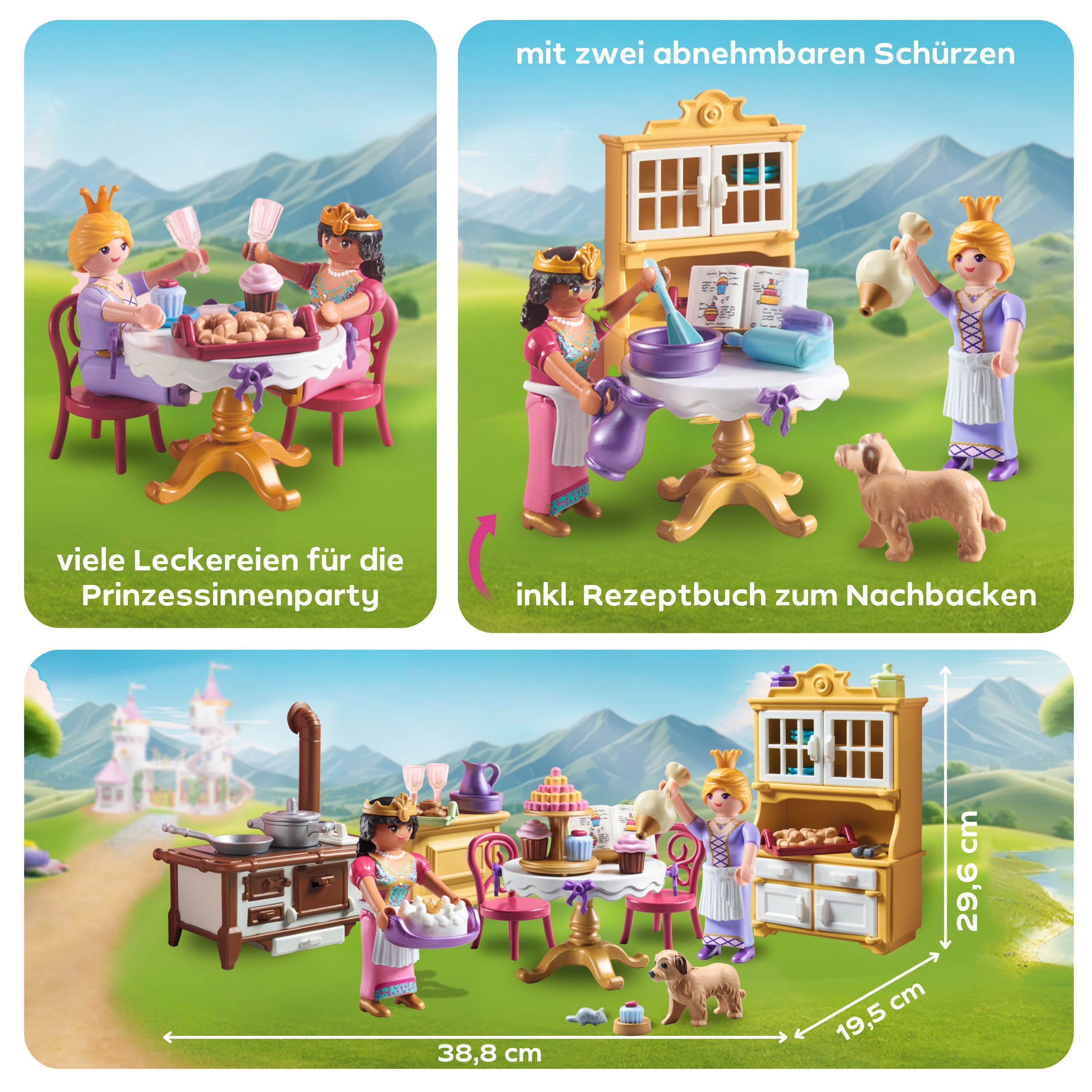 Playmobil® Königliche Küche (71848), Playmobil Princess Magic Konstruktions-Spielset, (94 St), Made in Europe – Bild 4 von 5