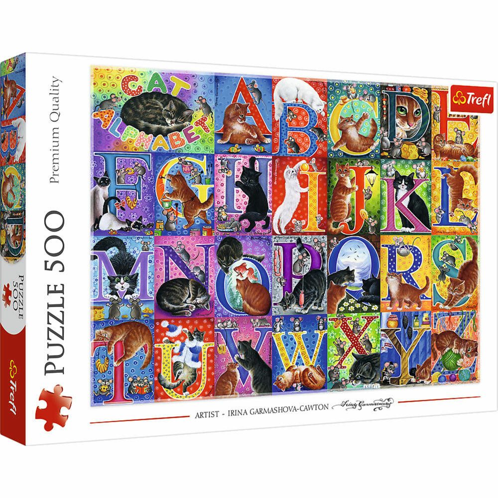 Trefl Puzzle Alphabet, 500 Teile, 500 Puzzleteile