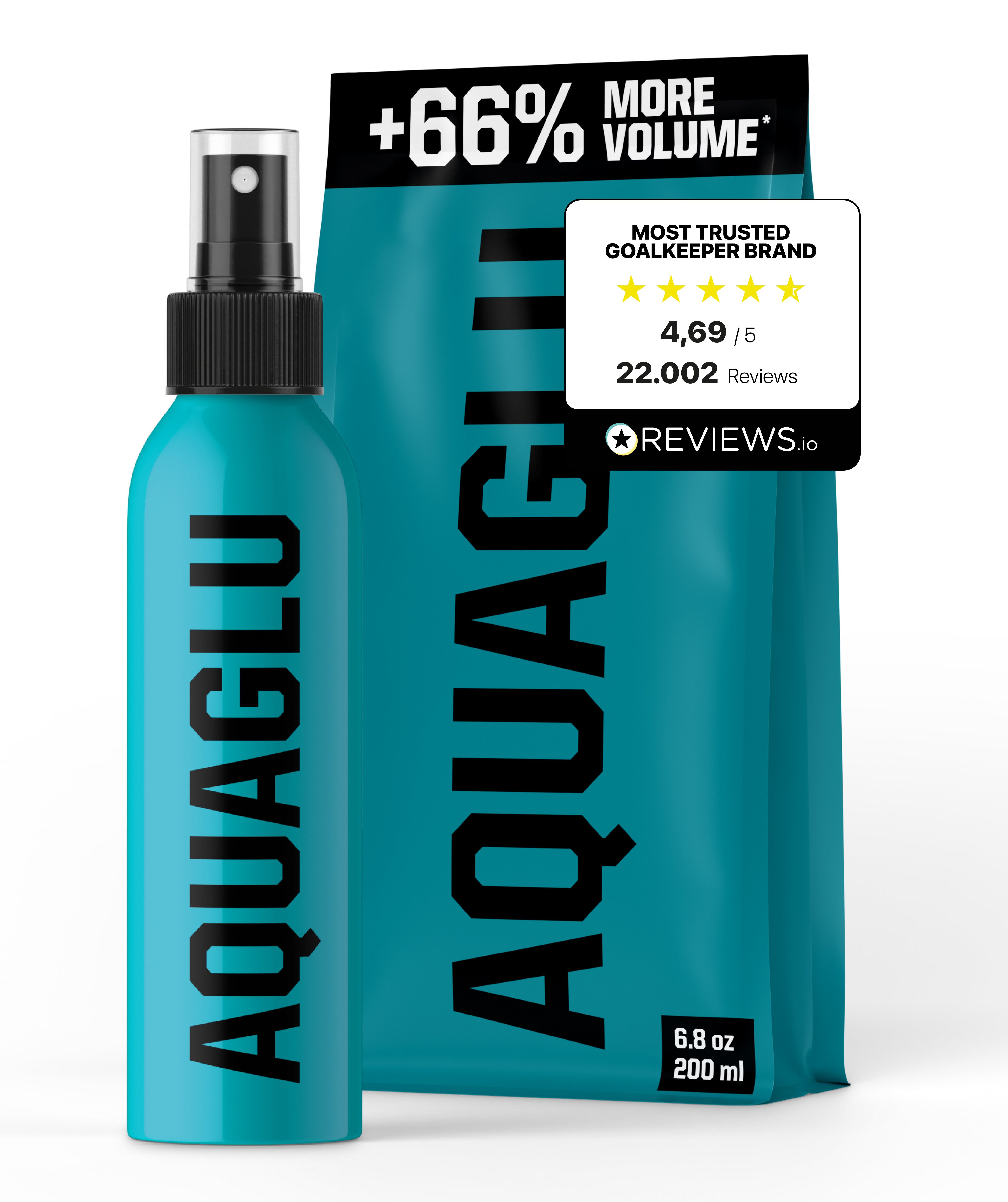 T1TAN Torwarthandschuhe Grip Spray bei Nässe, AQUAGLU, 200ml