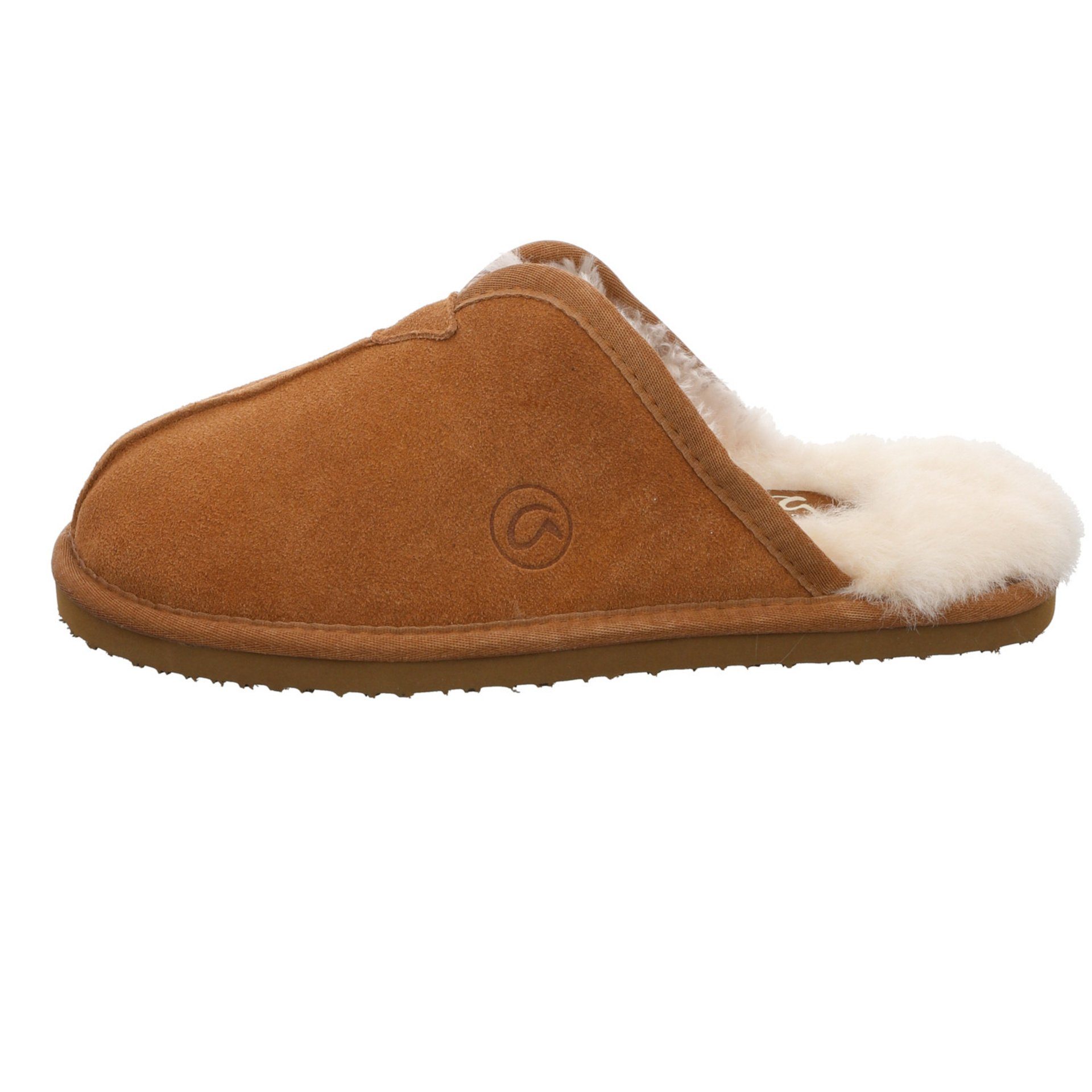 Hausschuhe Slipper Hausschuh cognac Ara Cosy-L Veloursleder Damen Hausschuh