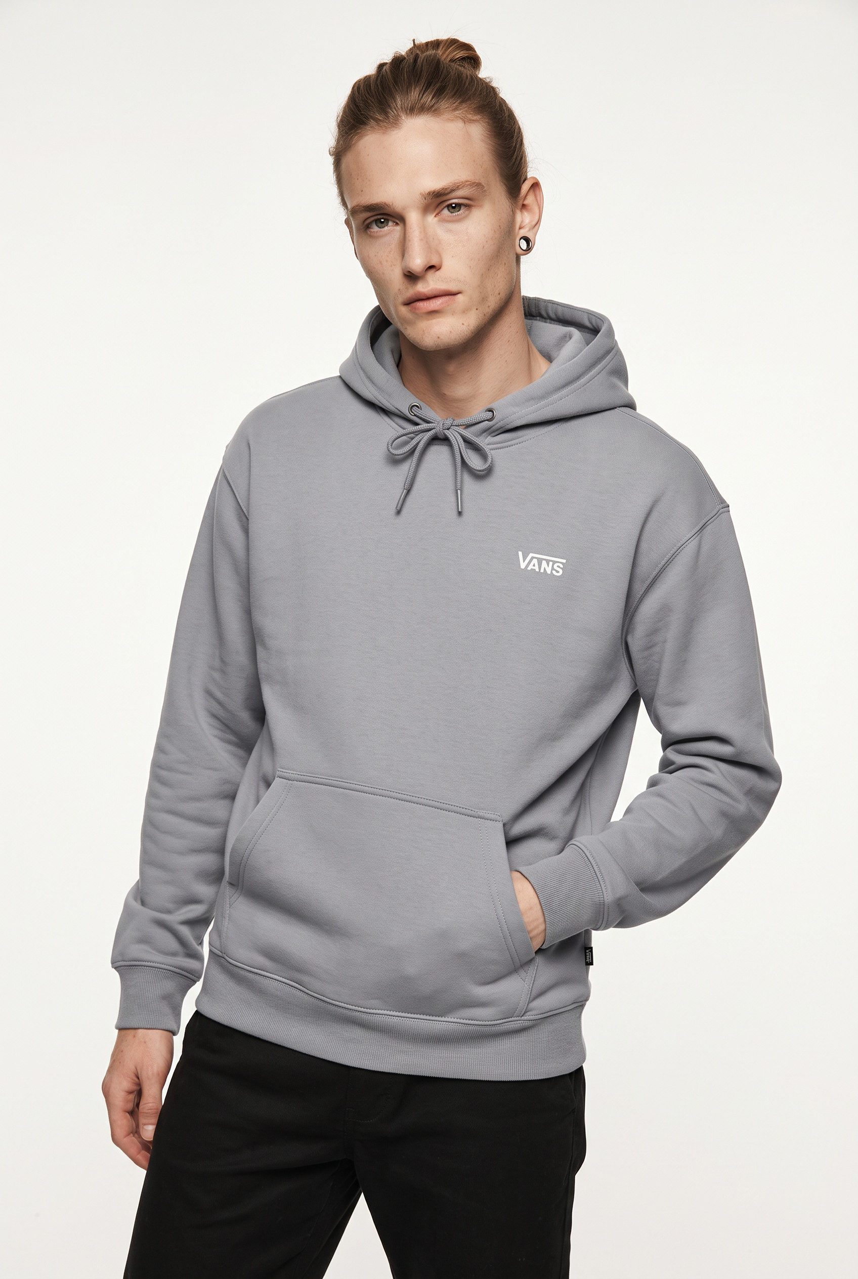 Vans Kapuzensweatshirt Left Chest Pullover mit Kapuze, aus Baumwolle, in normaler Länge