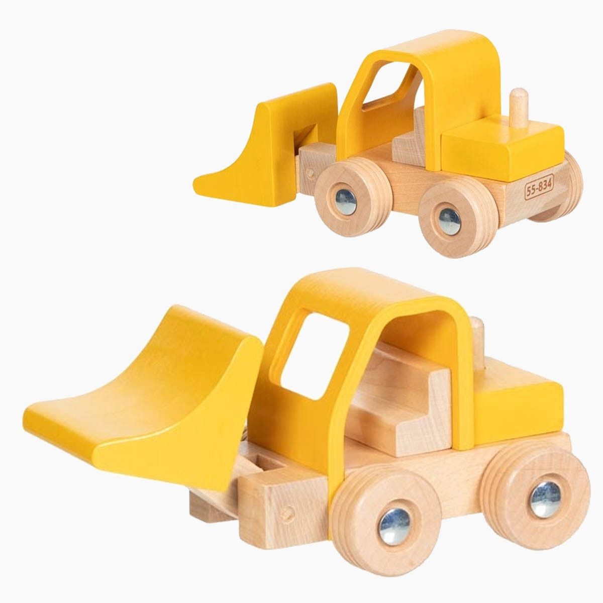goki Spielzeug-Radlader Radlader Baustelle Goki, (Packung, 1-tlg., set), Ergänzung für die Kinderzimmer-Baustelle
