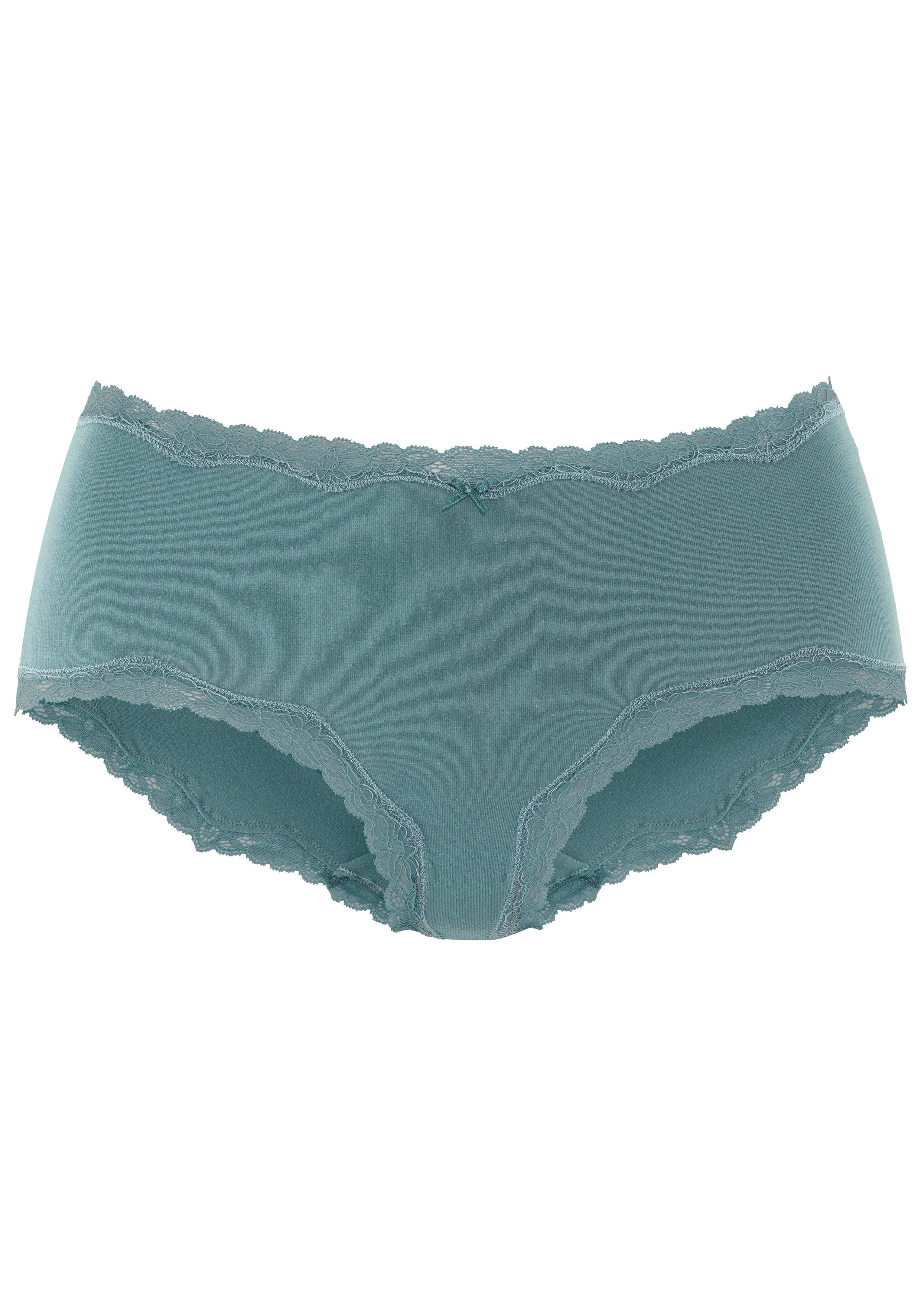 Vivance by Lascana Taillenslip (5er-Pack) aus elastischer Baumwolle, mit Spitzenabschluss – Bild 4 von 5