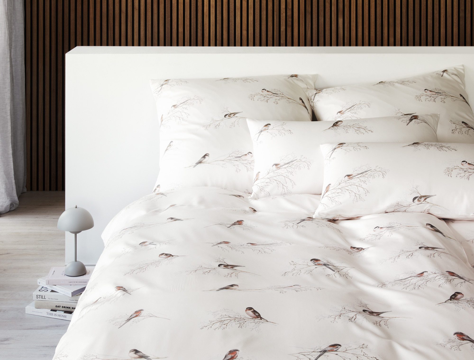 Elegante Bettwäsche Spätzchen, Mako-Satin, 2 teilig, angenehmes Hautgefühl