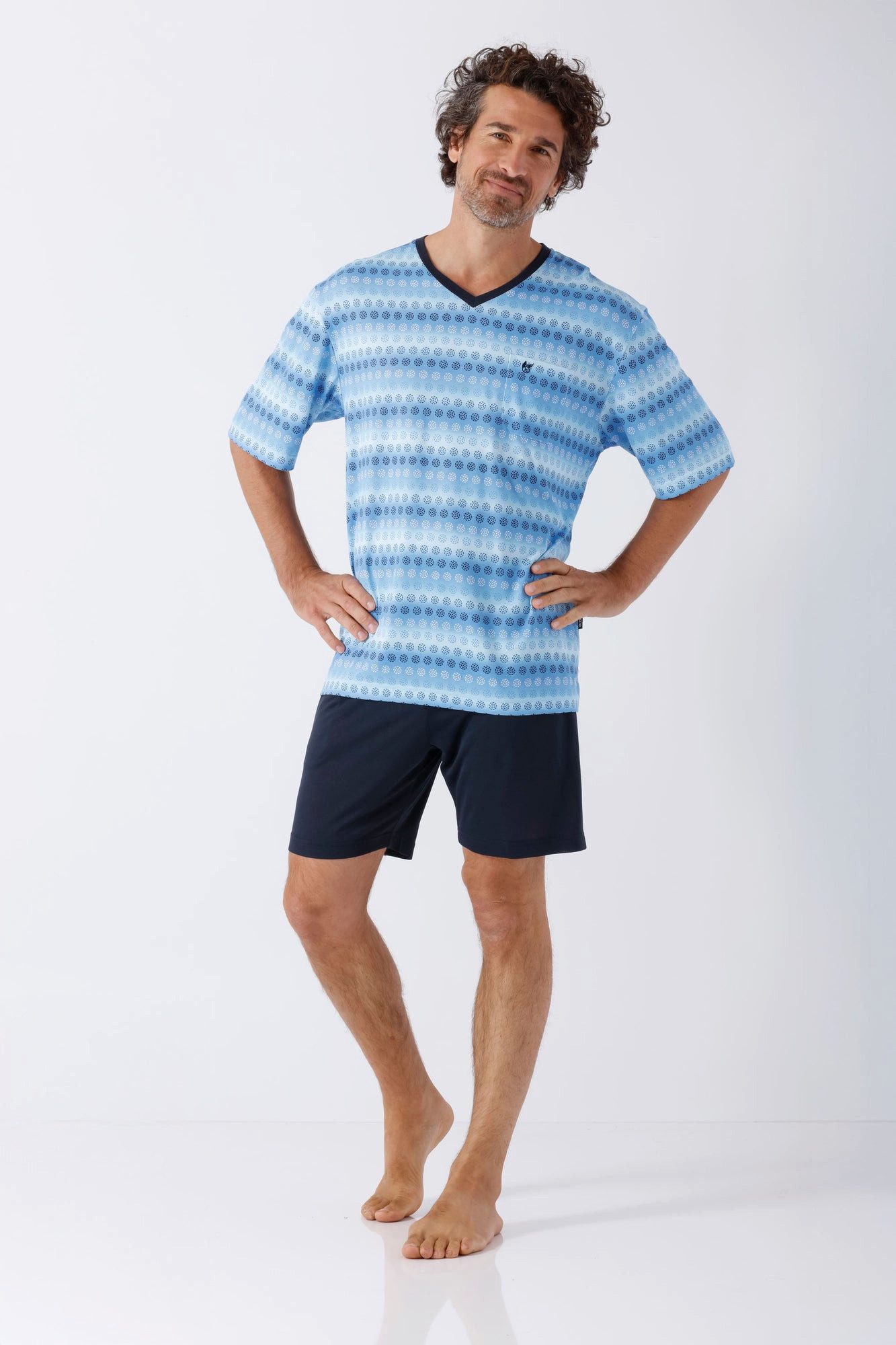 Hajo Schlafanzug Herren Schlafanzug Shorty Klima-Soft®