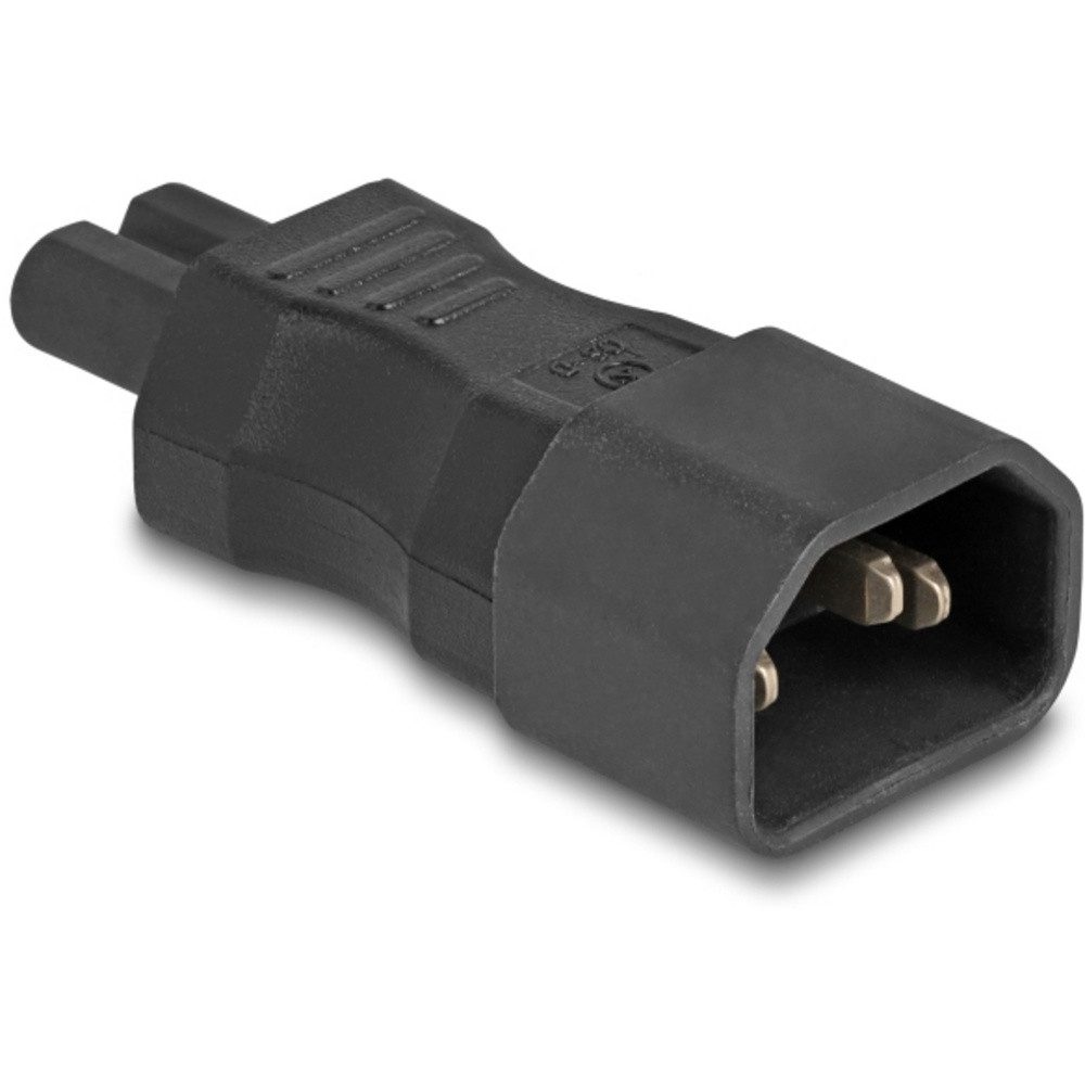 Delock Delock 80469 Netz-Adapter Kleingeräte-Buchse C7 - Stecker C14 Schwarz Stromadapter