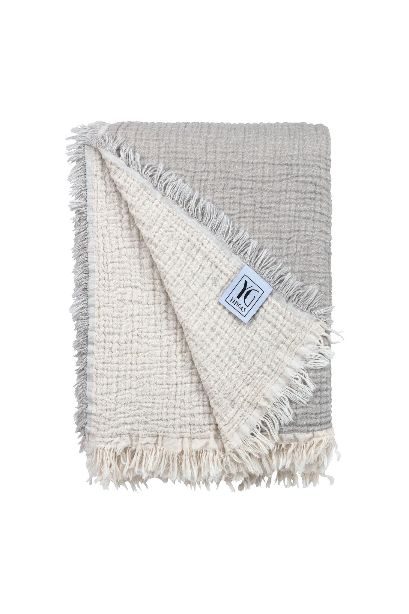 YENGAS Tagesdecke Musselin, 100% Baumwolle, 180 günstig online kaufen