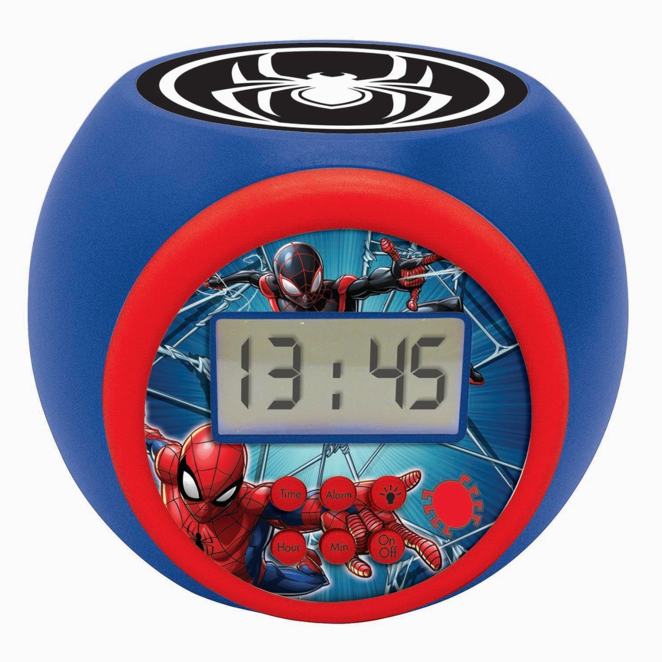 Farbwechsel Wecker und LED mit Spider-Man Timer-Funktion Kinderwecker Projektions Lexibook®