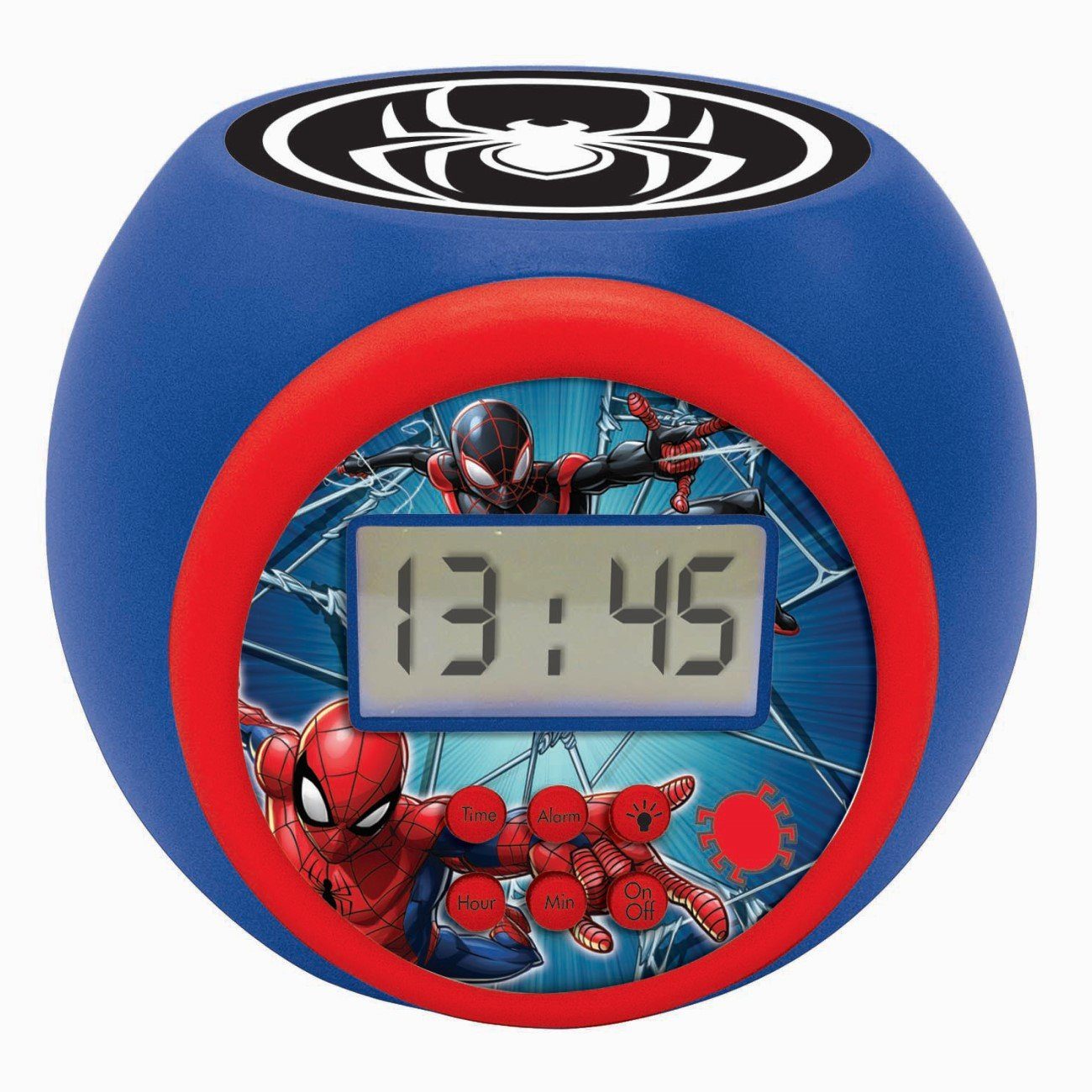 Lexibook® Kinderwecker Spider-Man Projektions Wecker mit LED Farbwechsel und Timer-Funktion