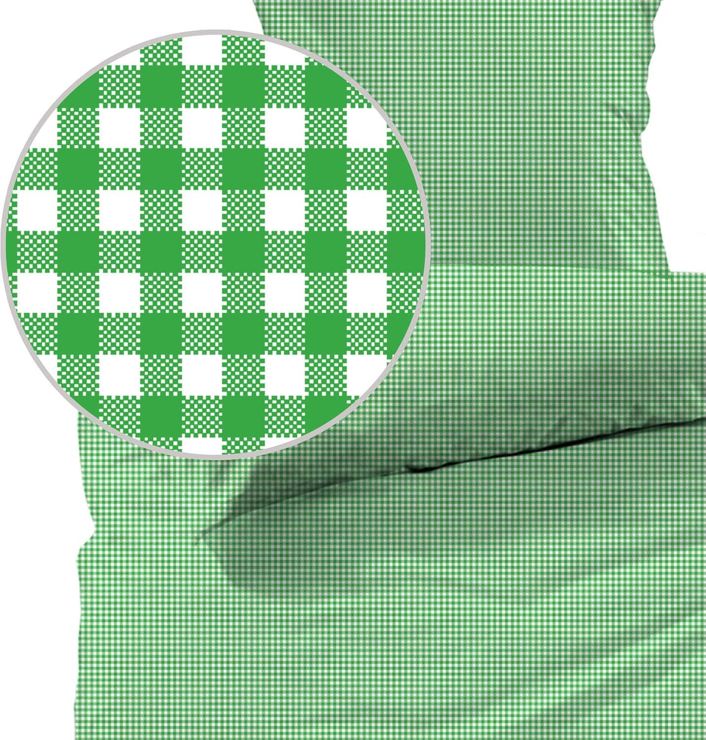 Lavea Bettwäsche Seersucker Bettwäsche-Sets Karo, 100% aktmungsaktive Baumwolle, 2 teilig, kühlende Sommerbettwäsche mit Reißverschluss, langlebige Qualität
