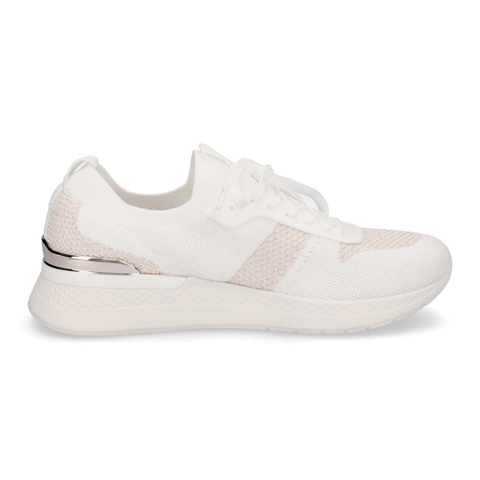 Tamaris Tamaris Damen Strick Sneaker weiß roségold Sneaker