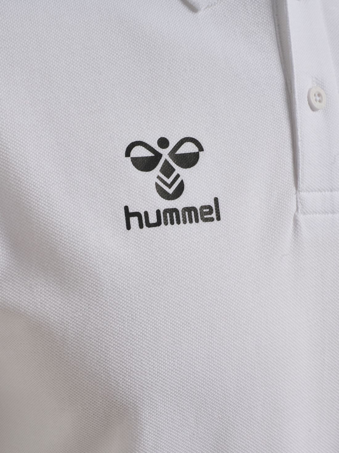 hummel Poloshirt hmlGO Chevron (100% Baumwolle) weiss Herren