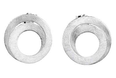 SILBERMOOS Paar Сережки-гвоздики Сережки-гвоздики Loop, 925 Sterling Silber