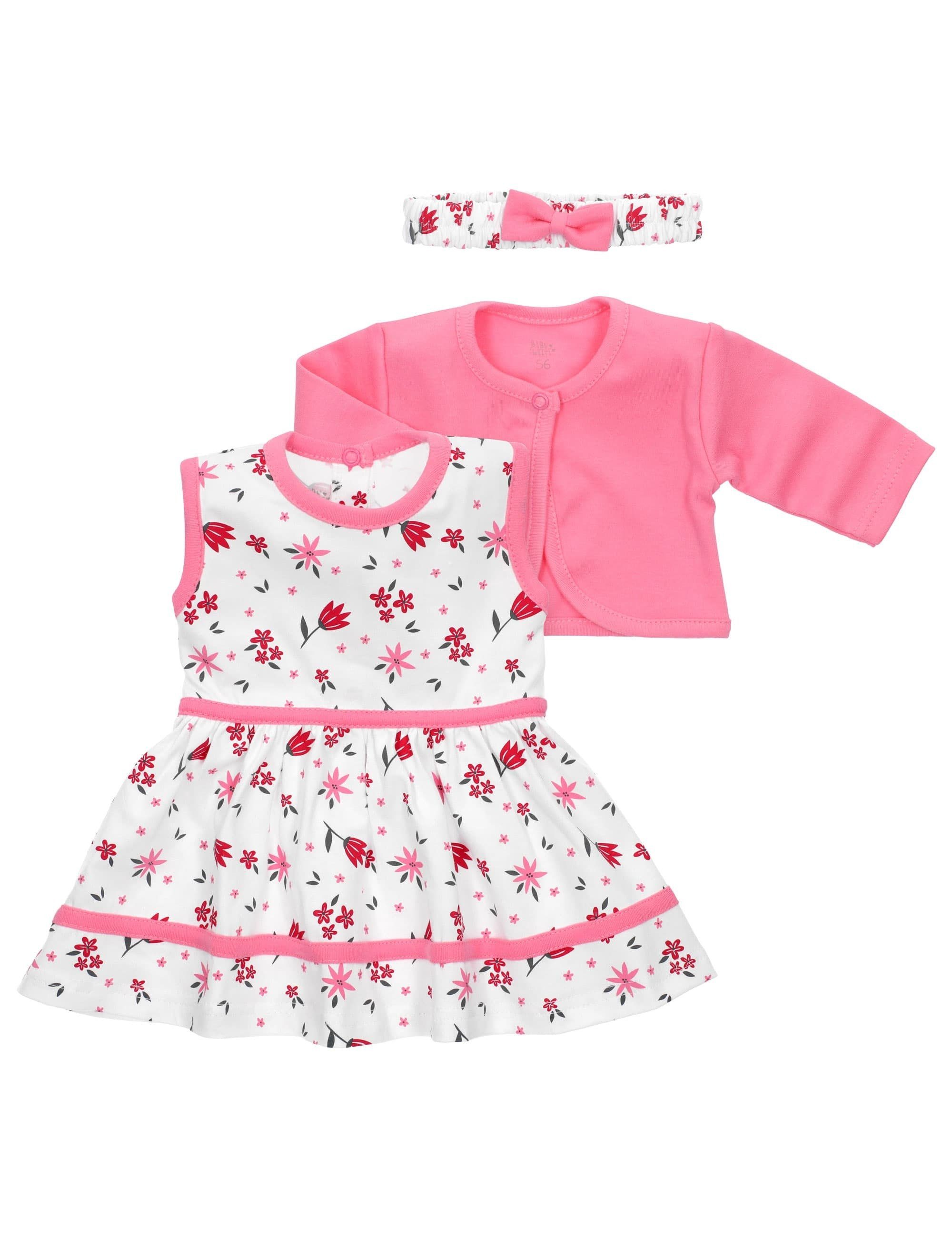 Baby Sweets Kleid & Haarband Set Blume Floral (3-tlg)