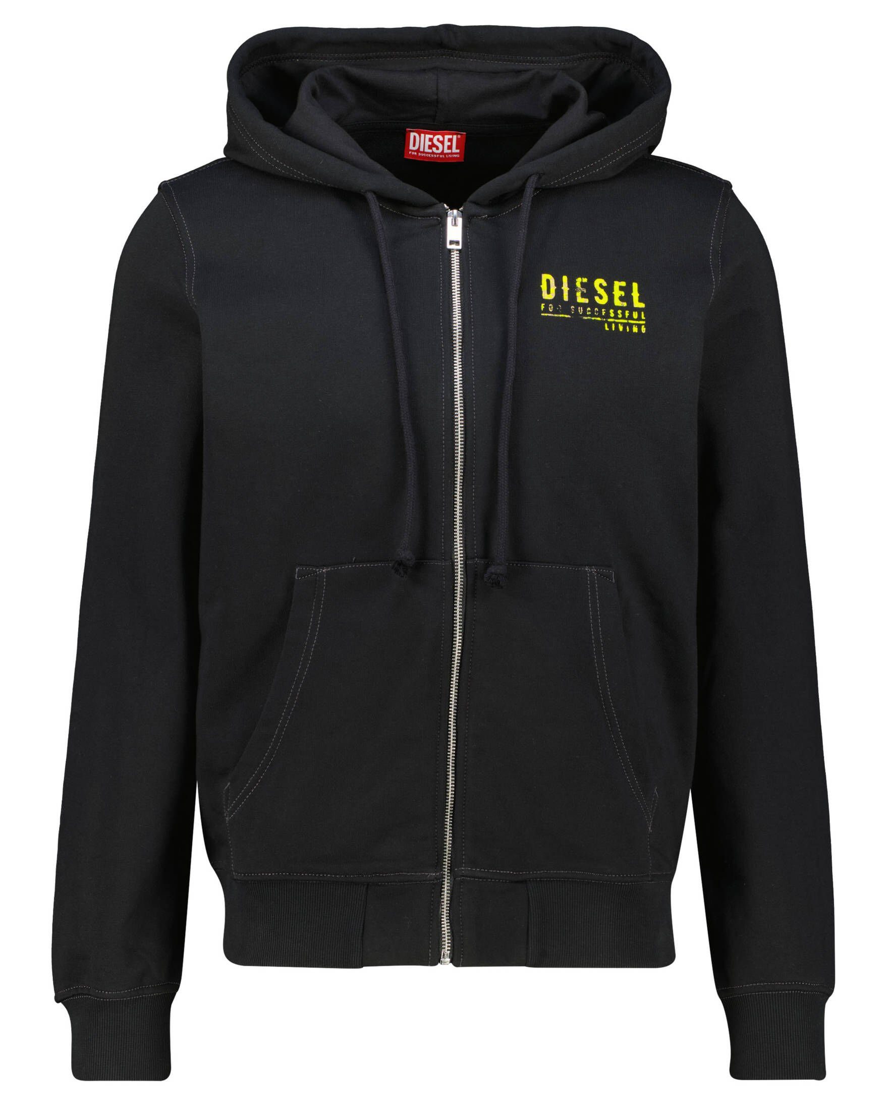 Diesel Sweatjacke Herren Sweatjacke S-GINN mit Kapuze (1-tlg)