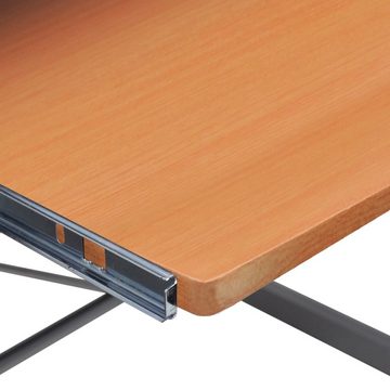 furnicato Schreibtisch Eck-Computertisch Braun 132x112x99 cm Holzwerkstoff