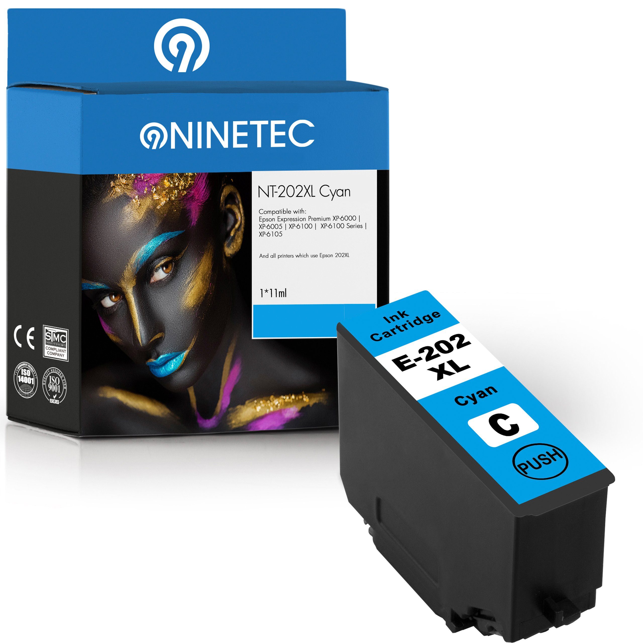 Epson NINETEC 202XL ersetzt 202 Tintenpatrone Cyan XL