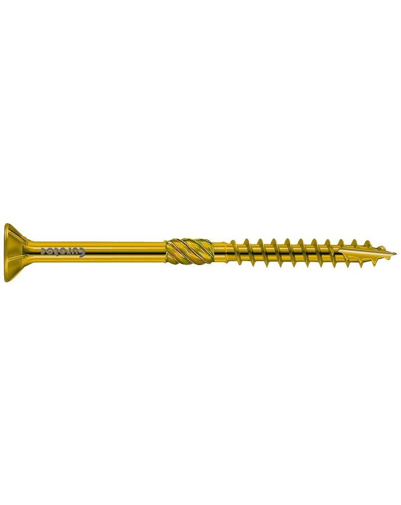 Eurotec Holzbauschraube Paneltwistec, Stahl gelb verzinkt, Senkkopf TX30, Teilgewinde, (100 St)